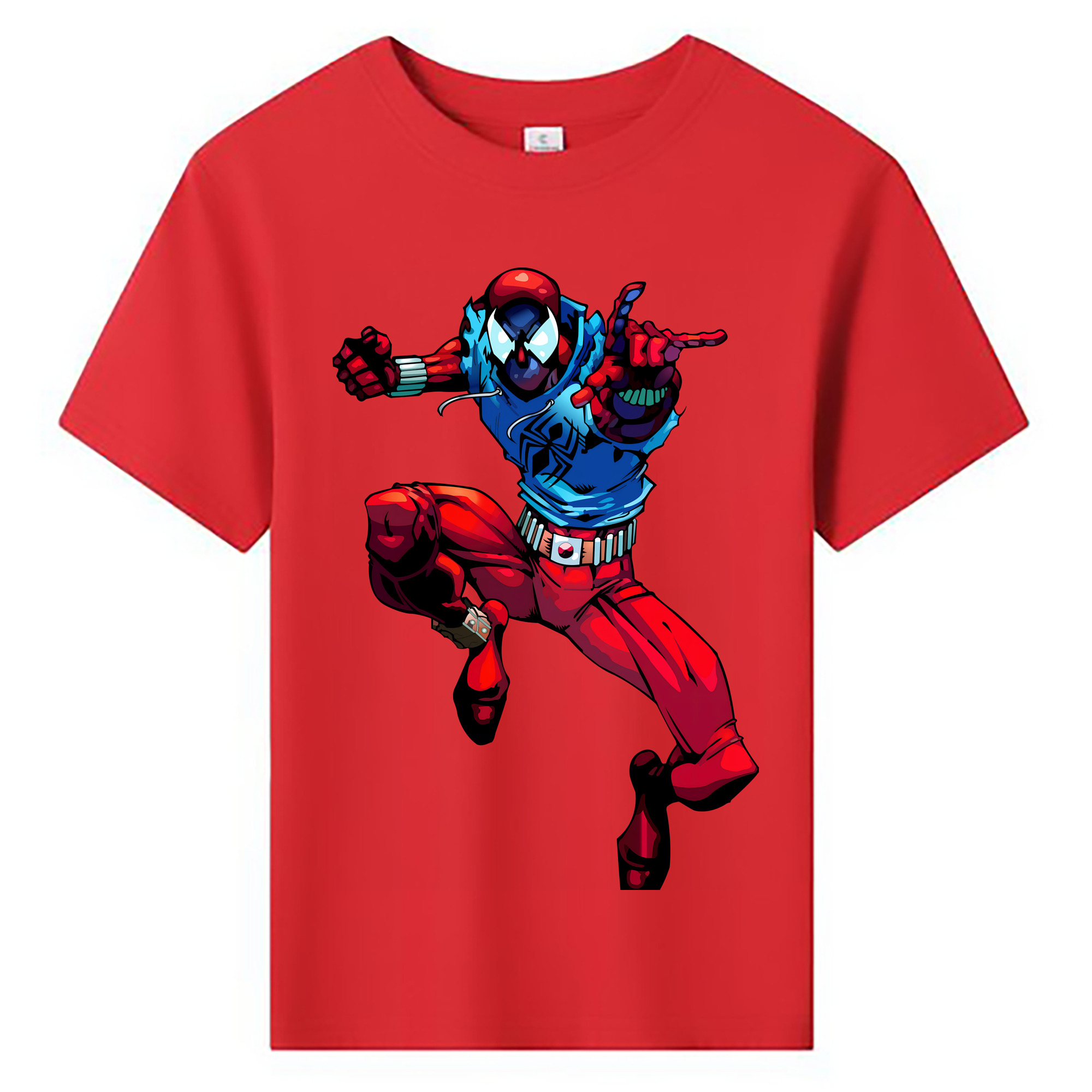 （画像用） Spider Man スパイダーマン 綿100％キッズTシャツ（フロントプリント）