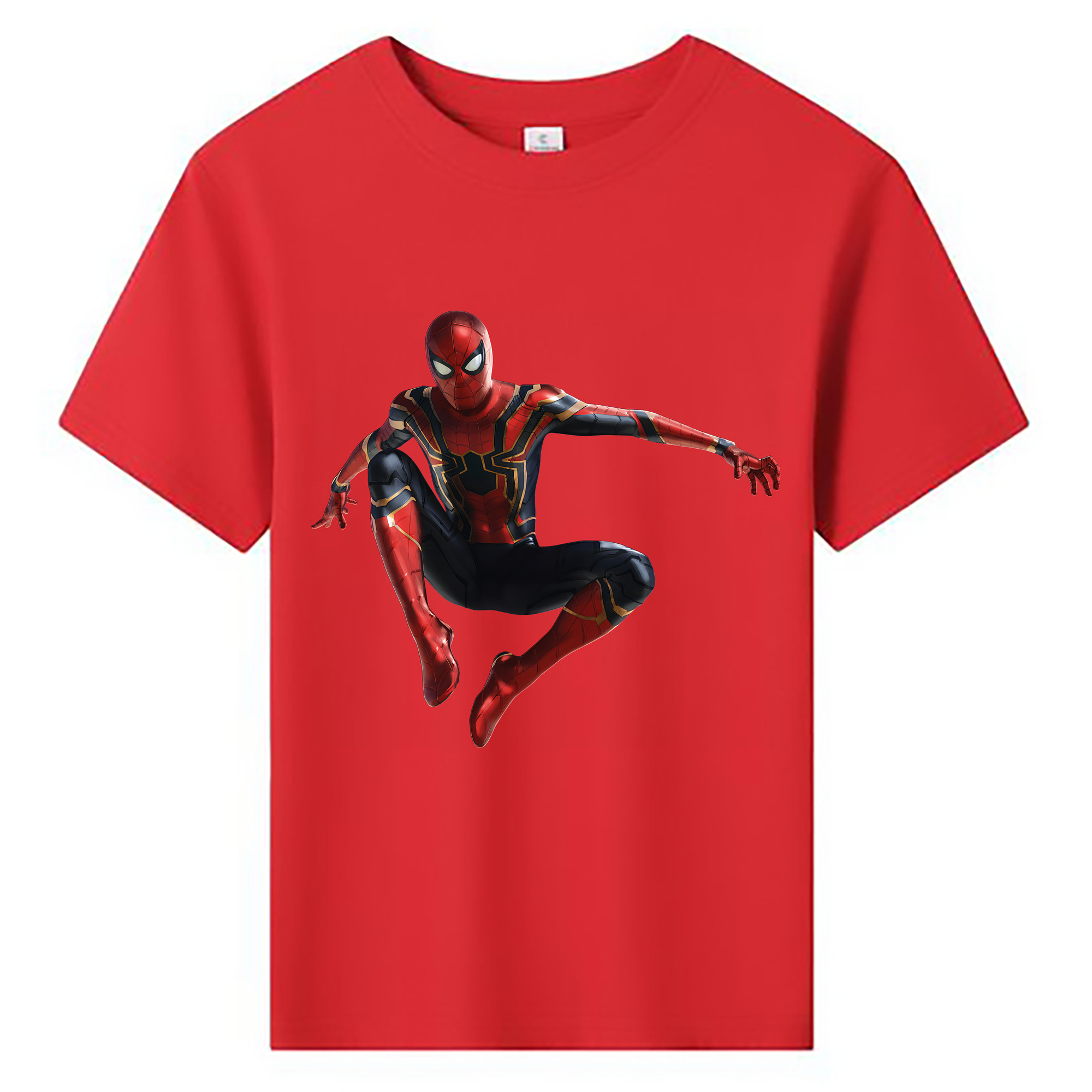 （画像用） Spider Man スパイダーマン 綿100％キッズTシャツ（フロントプリント）