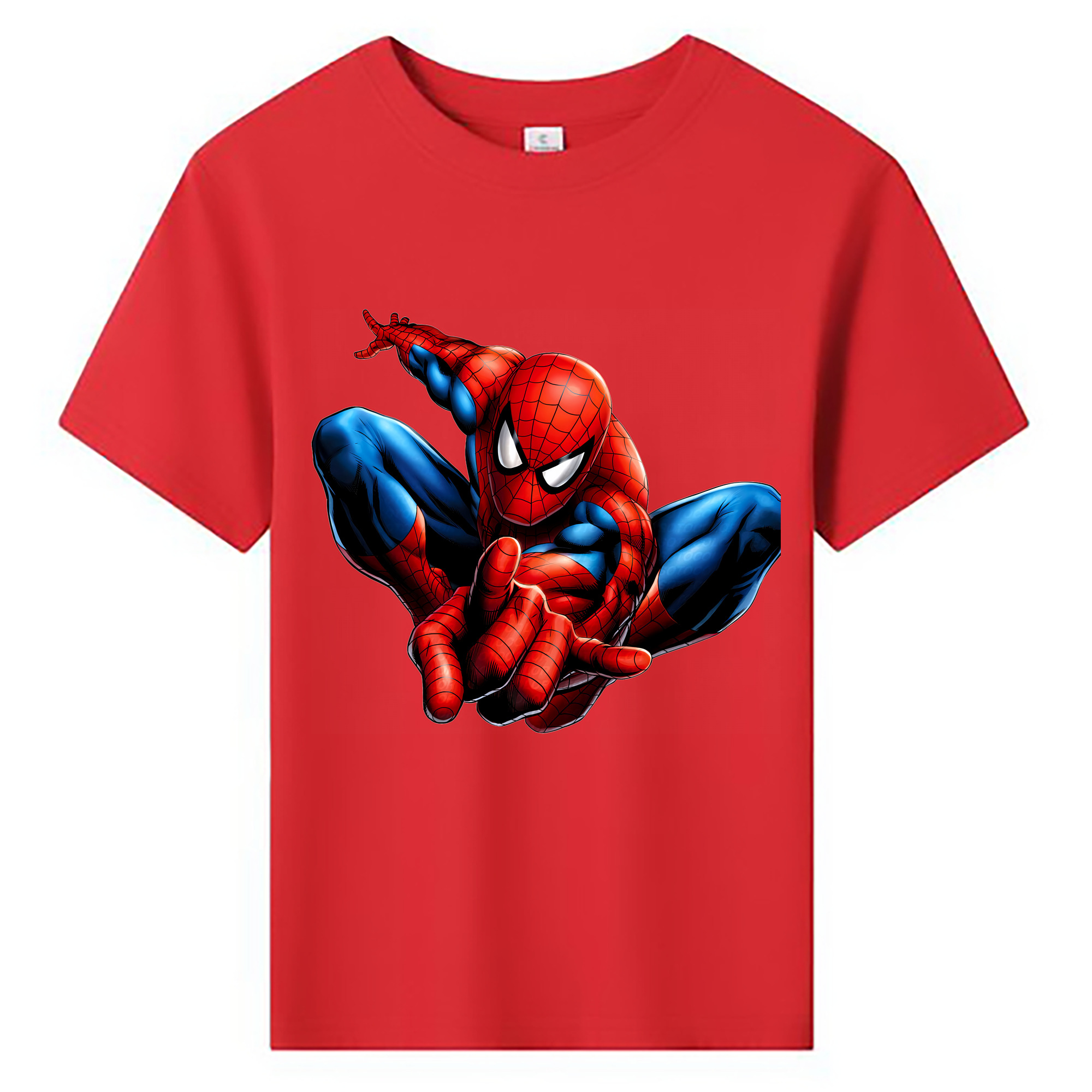 （画像用） Spider Man スパイダーマン 綿100％キッズTシャツ（フロントプリント）