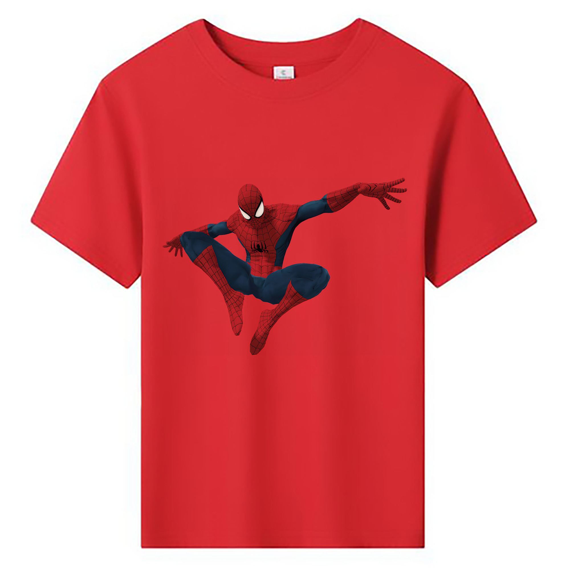 （画像用） Spider Man スパイダーマン 綿100％キッズTシャツ（フロントプリント）