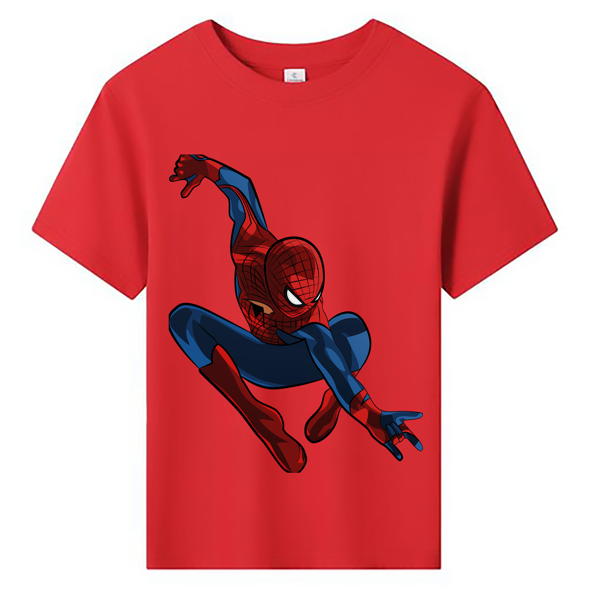 （画像用） Spider Man スパイダーマン 綿100％キッズTシャツ（フロントプリント）