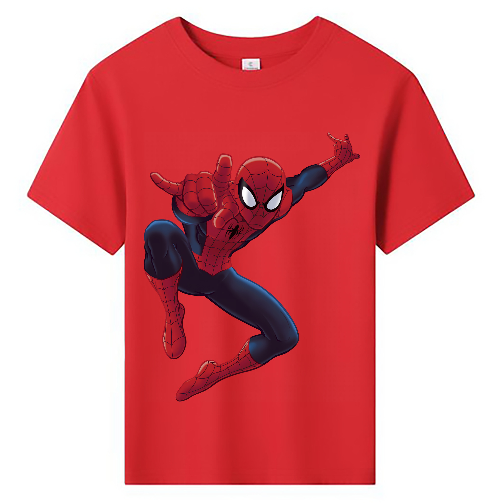 （画像用） Spider Man スパイダーマン 綿100％キッズTシャツ（フロントプリント）