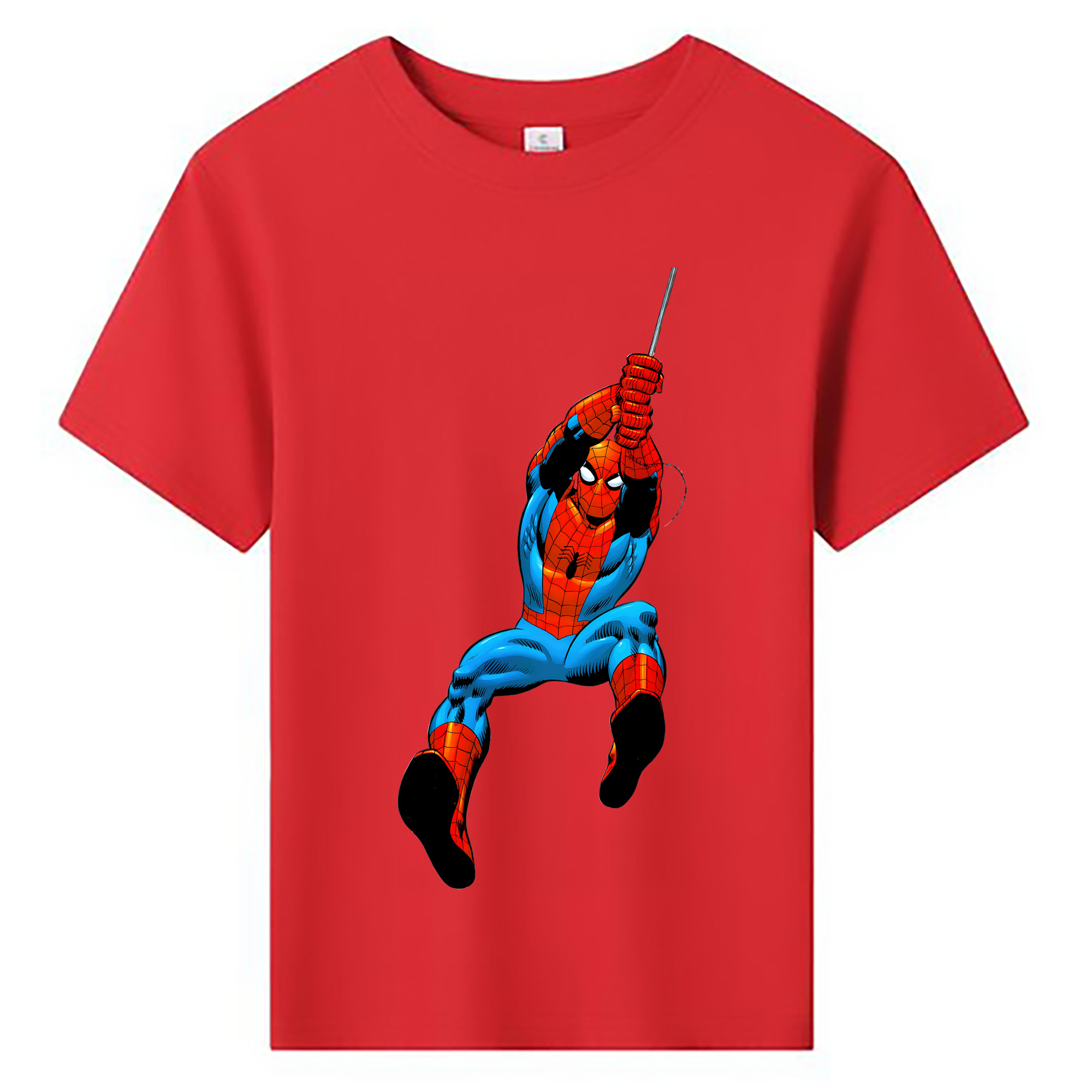 （画像用） Spider Man スパイダーマン 綿100％キッズTシャツ（フロントプリント）