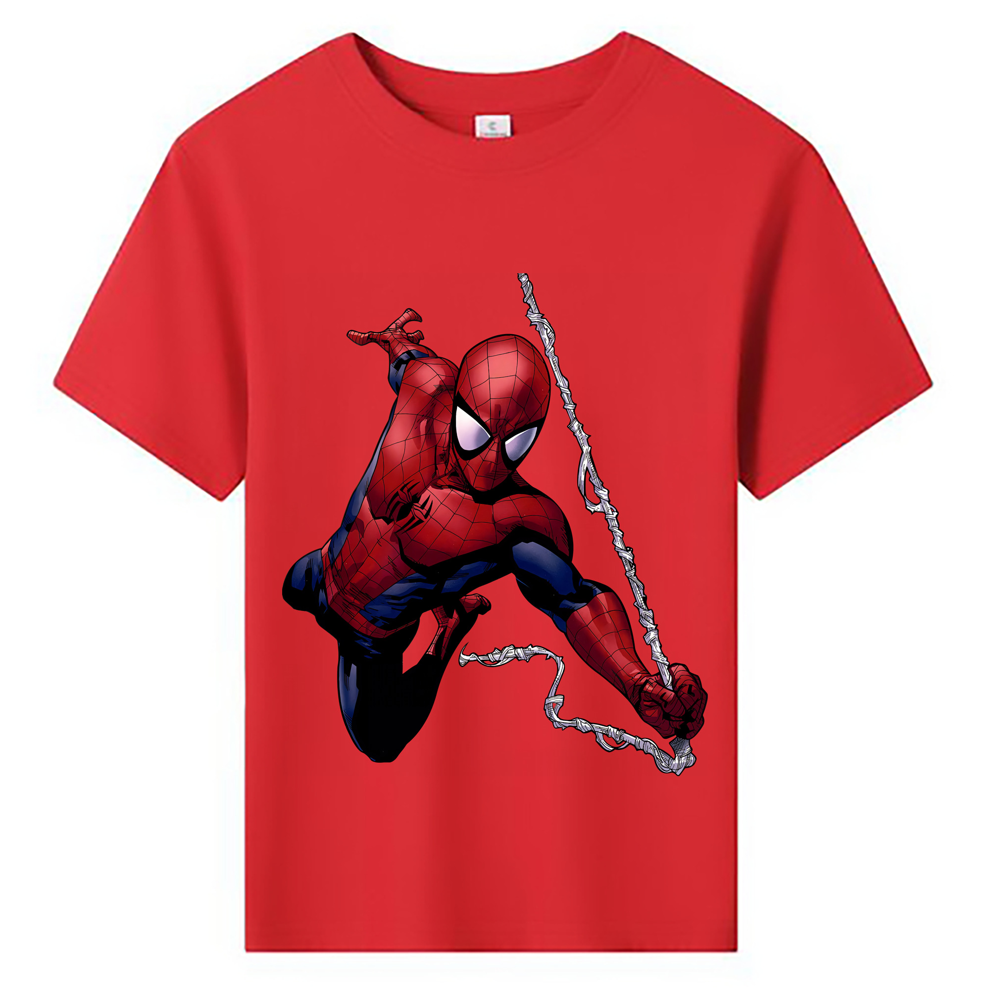 （画像用） Spider Man スパイダーマン 綿100％キッズTシャツ（フロントプリント）