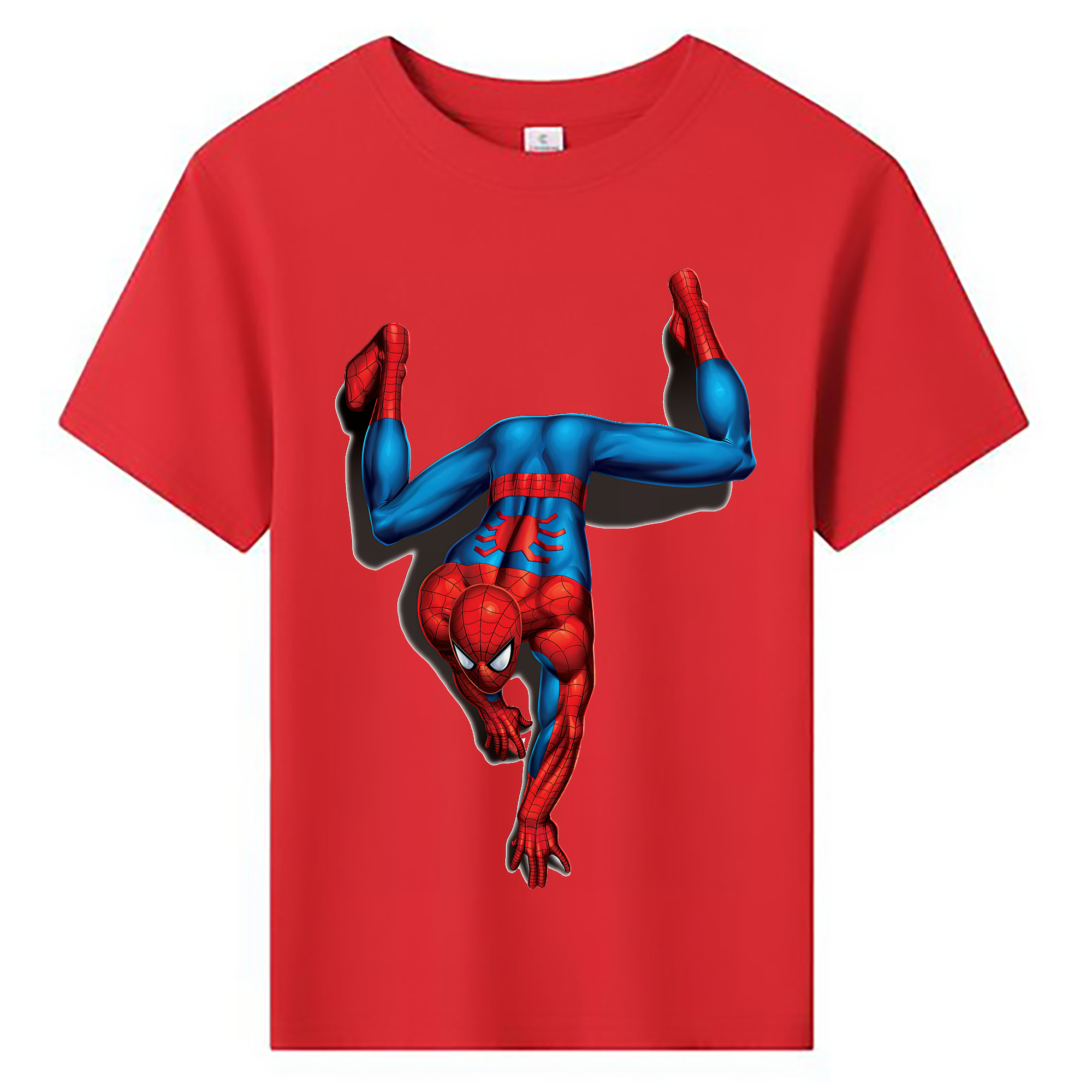 （画像用） Spider Man スパイダーマン 綿100％キッズTシャツ（フロントプリント）