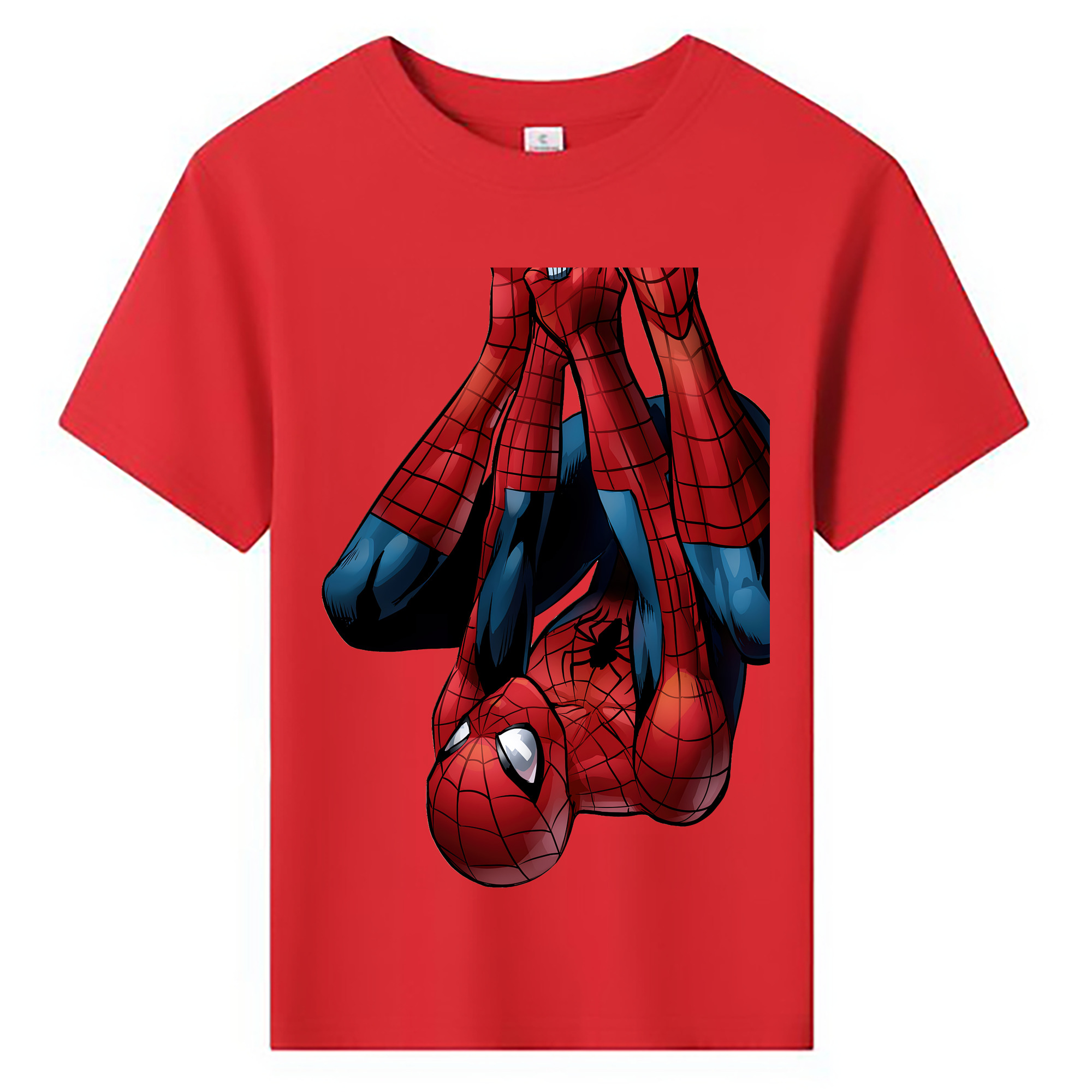 （画像用） Spider Man スパイダーマン 綿100％キッズTシャツ（フロントプリント）