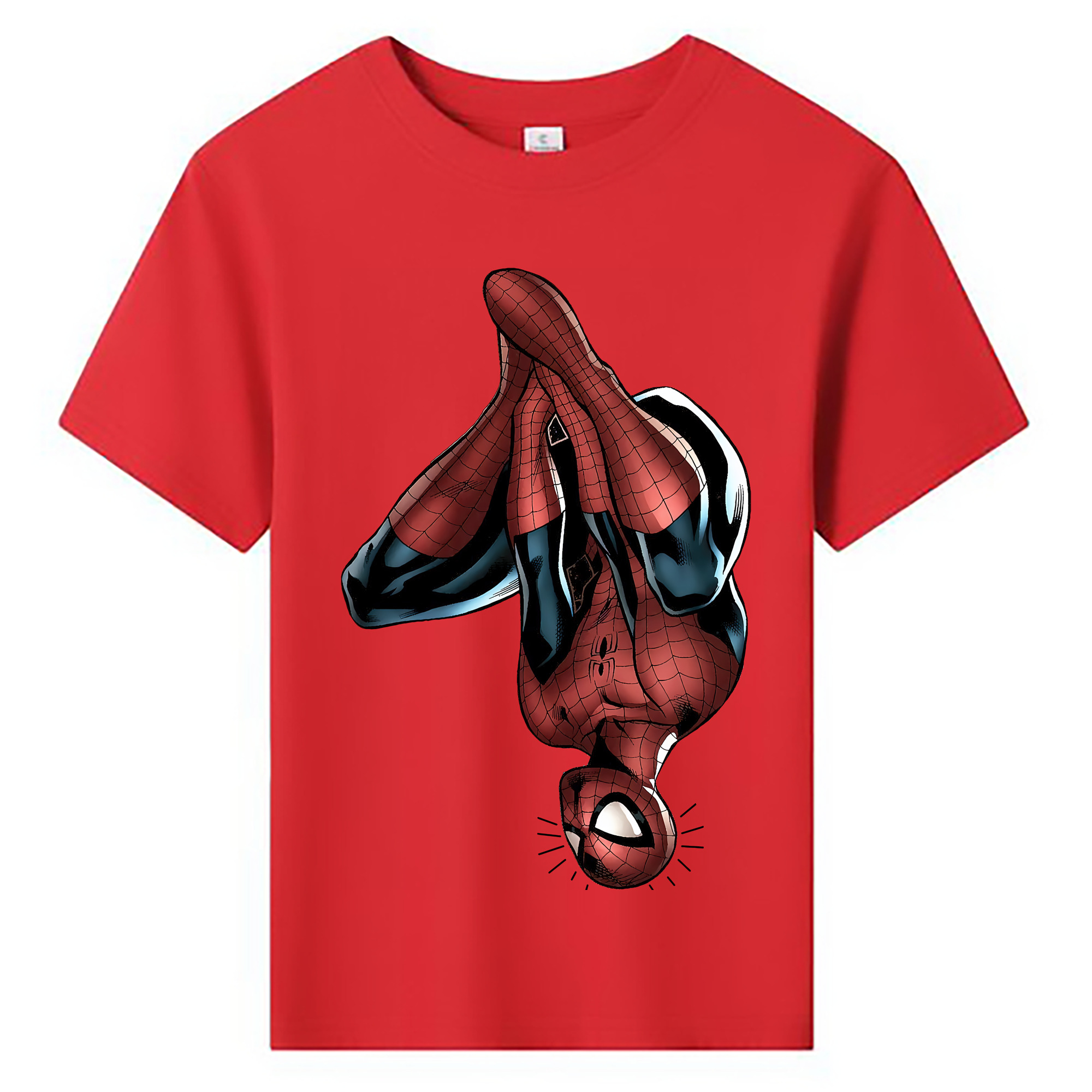 （画像用） Spider Man スパイダーマン 綿100％キッズTシャツ（フロントプリント）