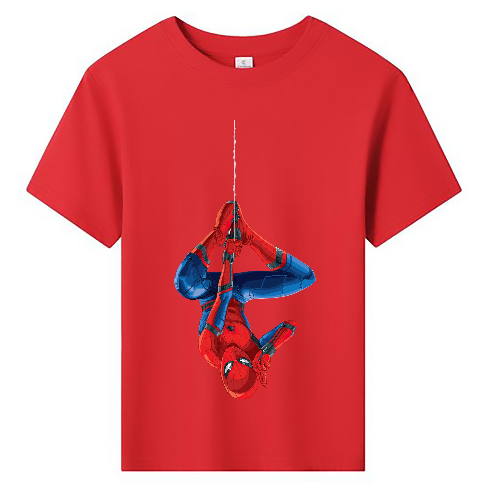 （画像用） Spider Man スパイダーマン 綿100％キッズTシャツ（フロントプリント）