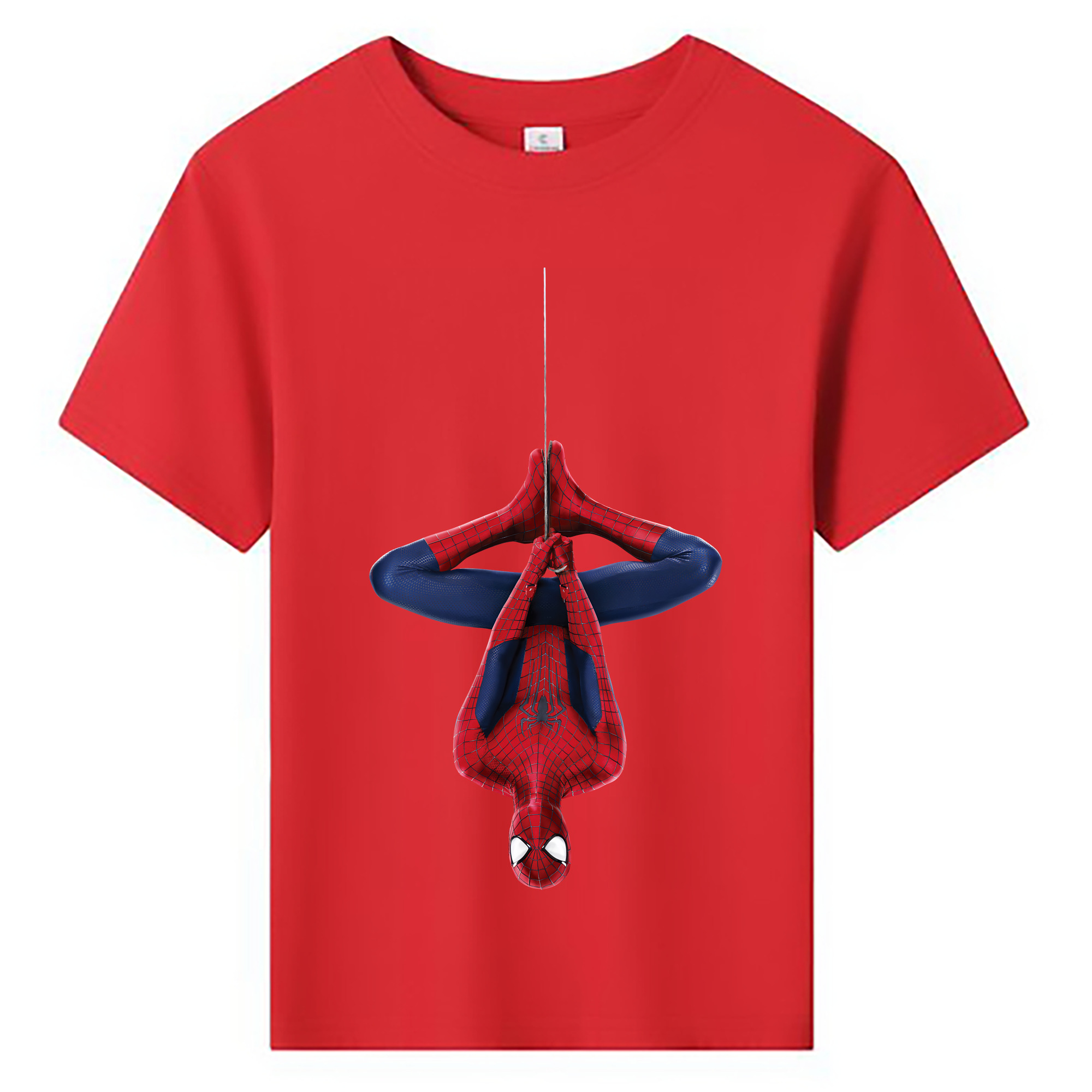 （画像用） Spider Man スパイダーマン 綿100％キッズTシャツ（フロントプリント）