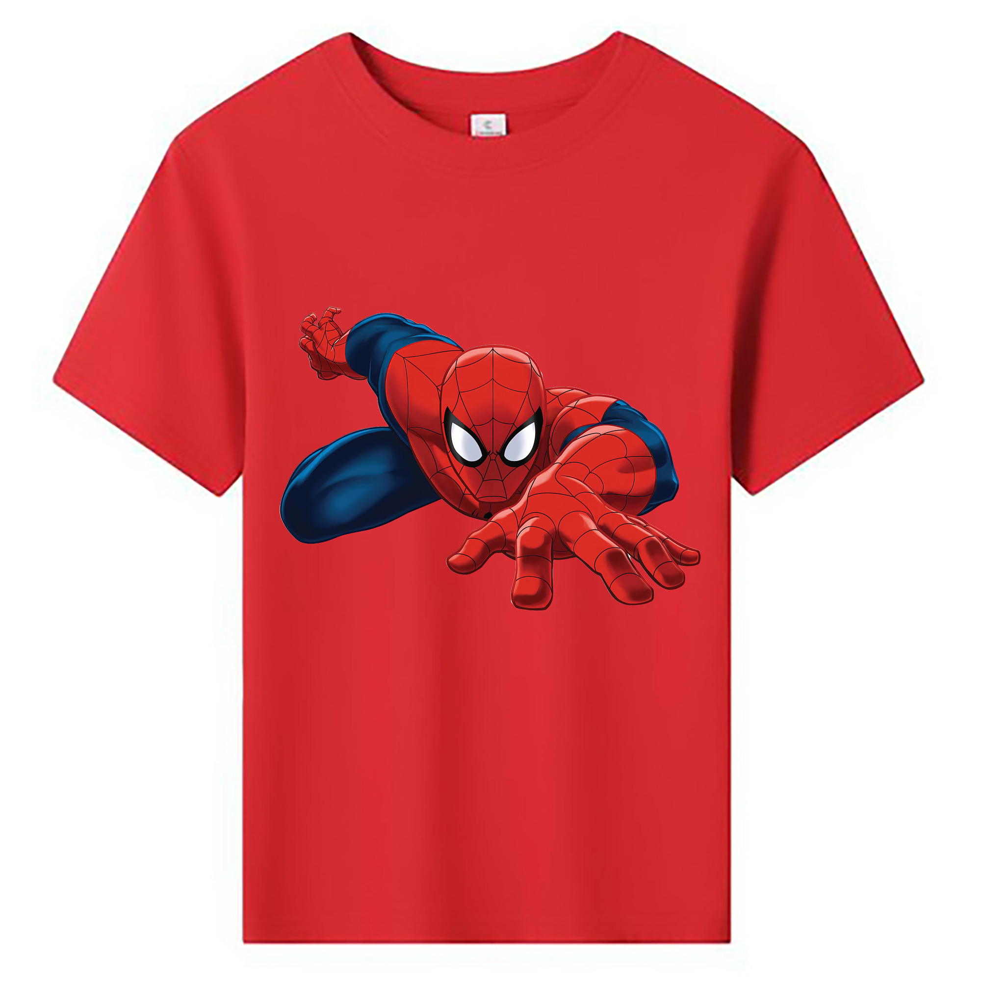 （画像用） Spider Man スパイダーマン 綿100％キッズTシャツ（フロントプリント）