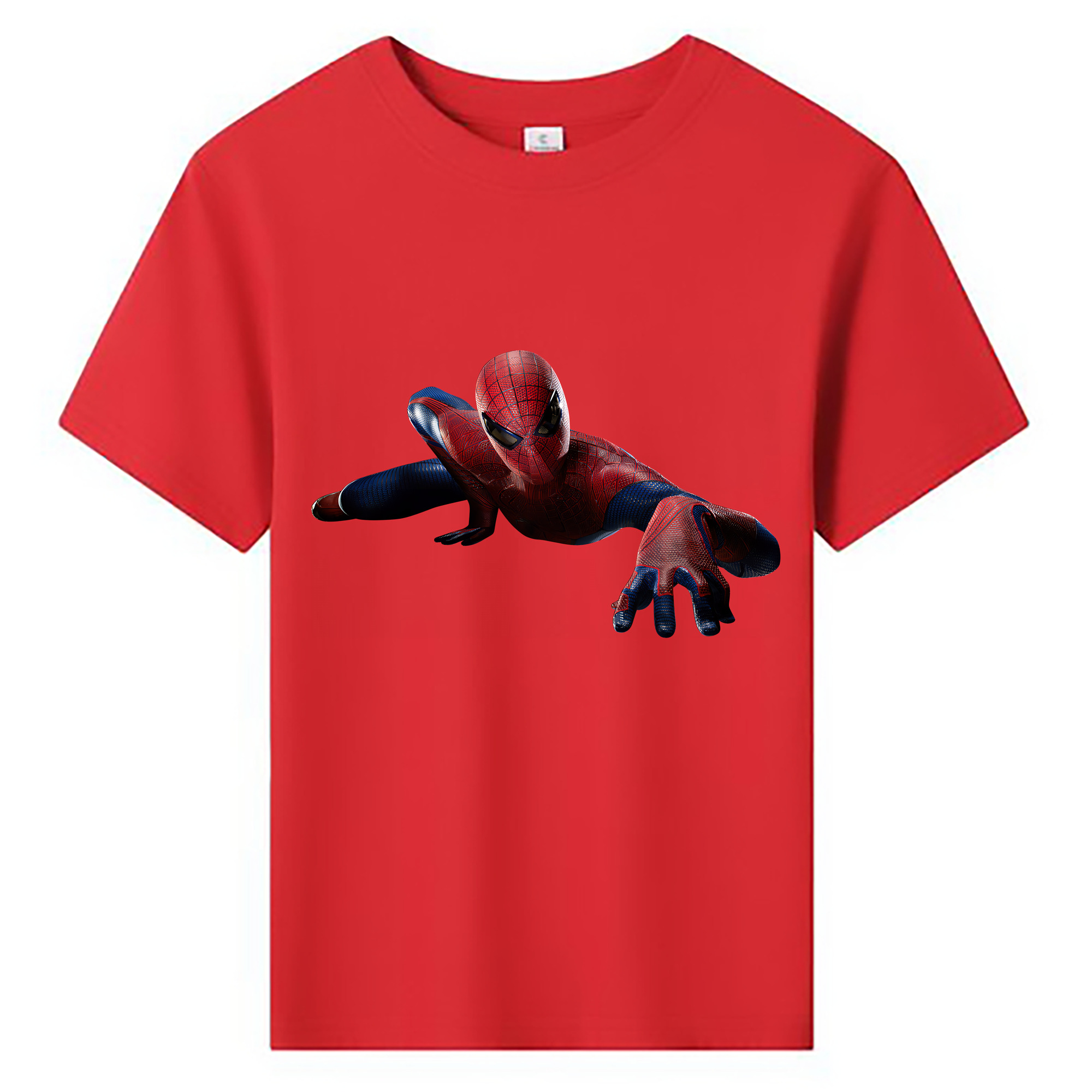 （画像用） Spider Man スパイダーマン 綿100％キッズTシャツ（フロントプリント）