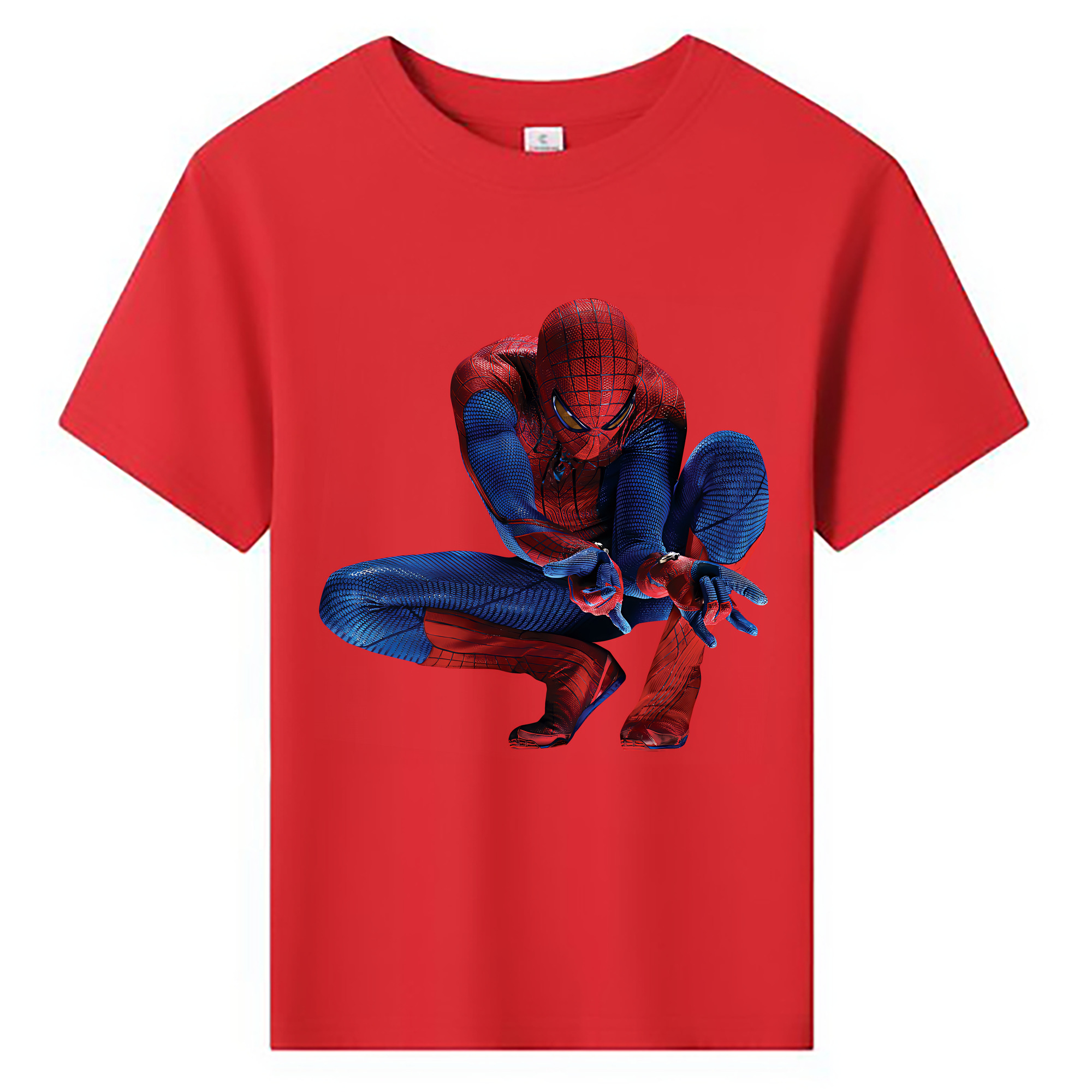 （画像用） Spider Man スパイダーマン 綿100％キッズTシャツ（フロントプリント）