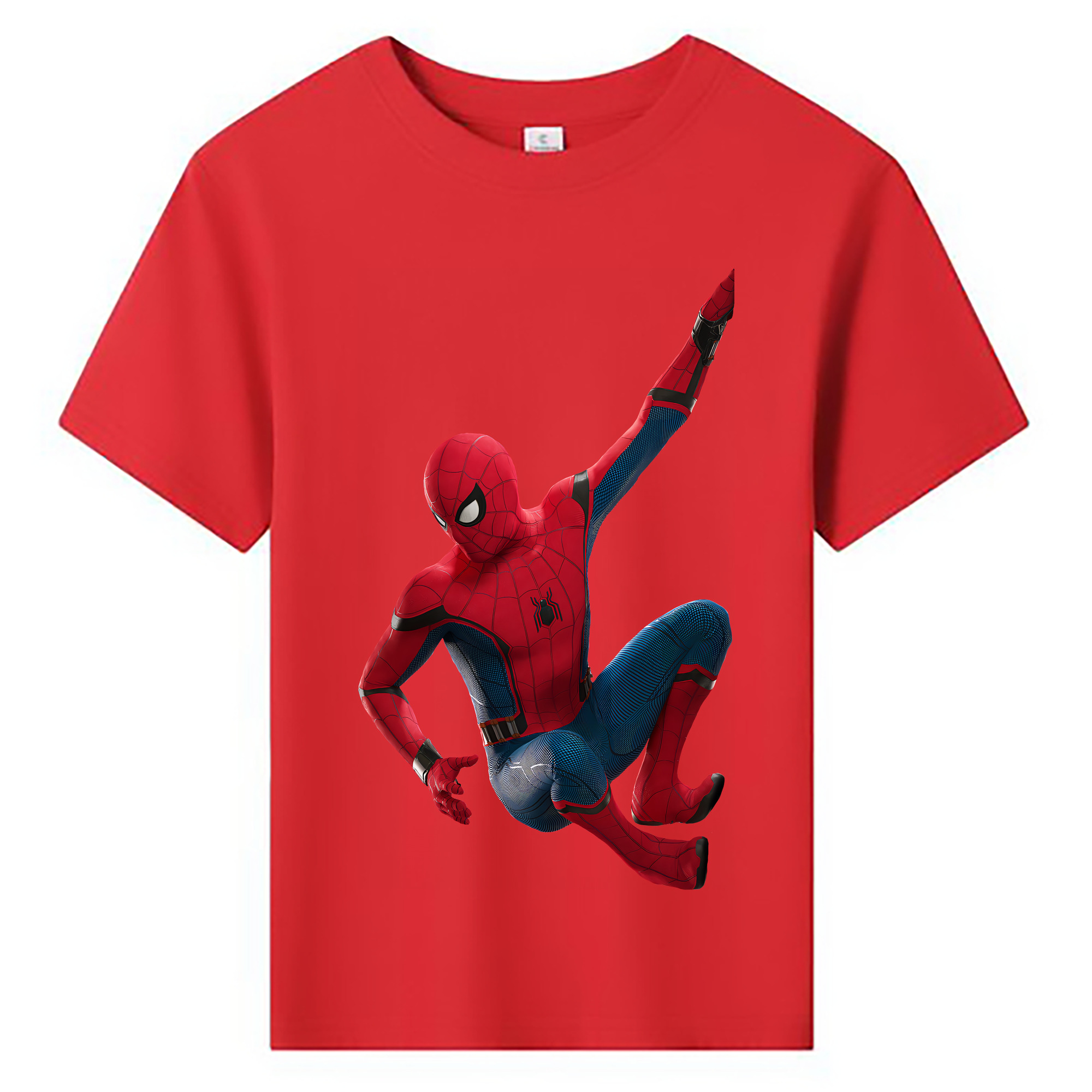 （画像用） Spider Man スパイダーマン 綿100％キッズTシャツ（フロントプリント）