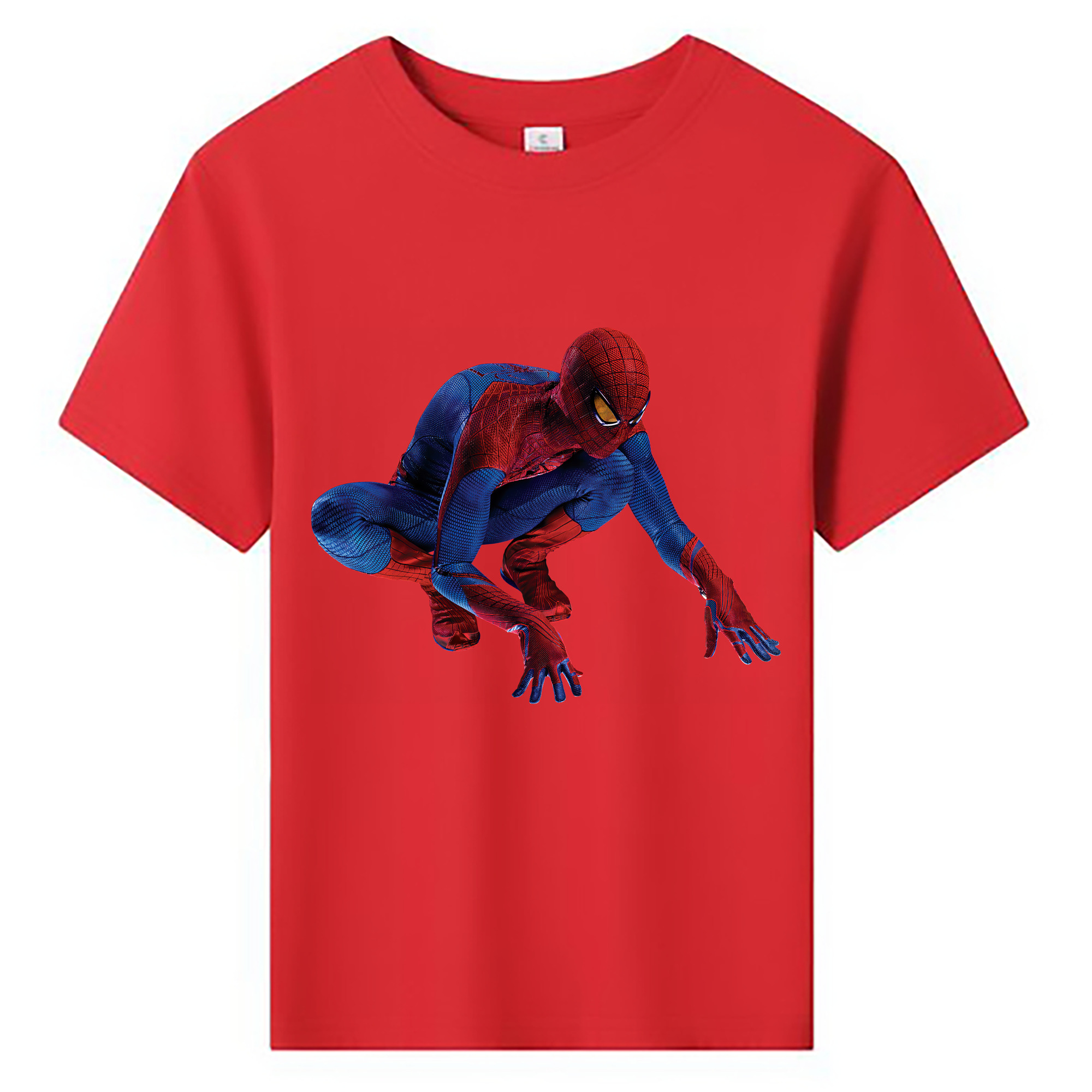 （画像用） Spider Man スパイダーマン 綿100％キッズTシャツ（フロントプリント）