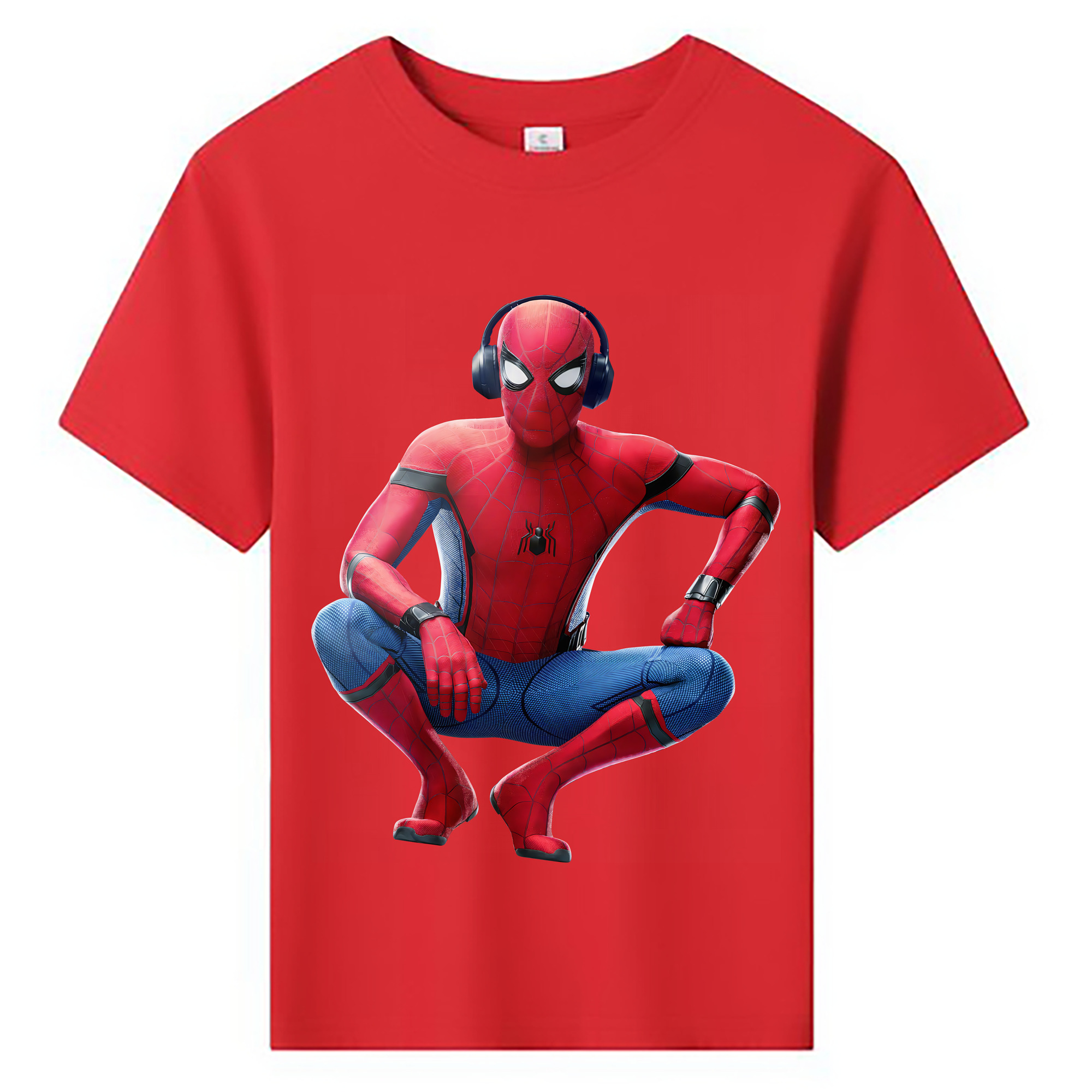（画像用） Spider Man スパイダーマン 綿100％キッズTシャツ（フロントプリント）