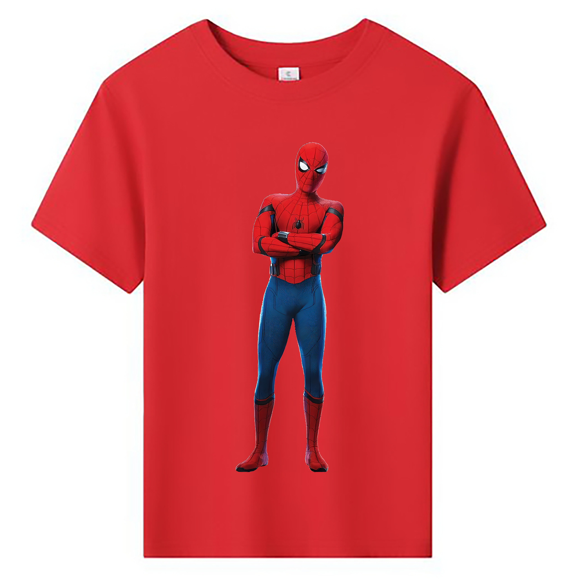 （画像用） Spider Man スパイダーマン 綿100％キッズTシャツ（フロントプリント）