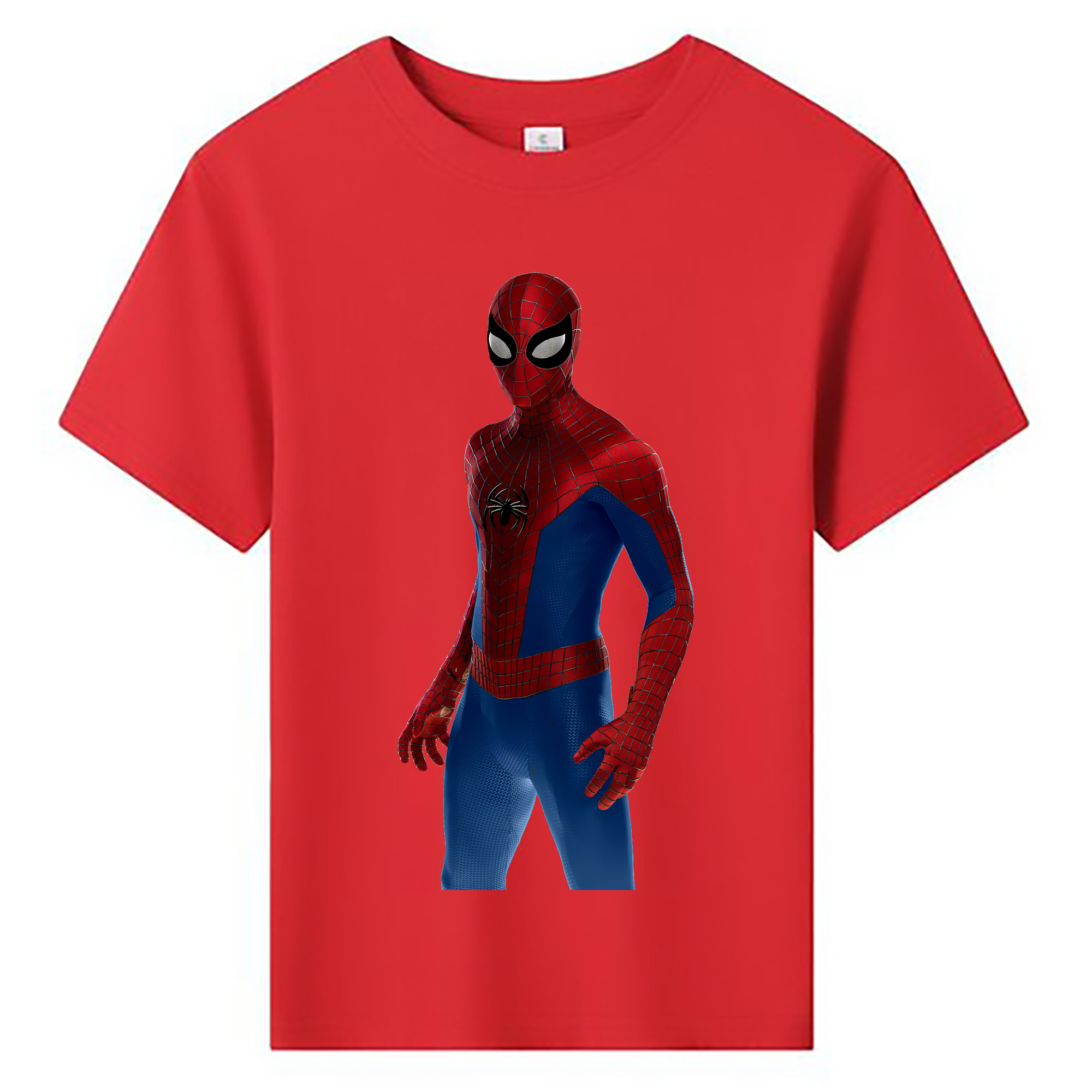 （画像用） Spider Man スパイダーマン 綿100％キッズTシャツ（フロントプリント）