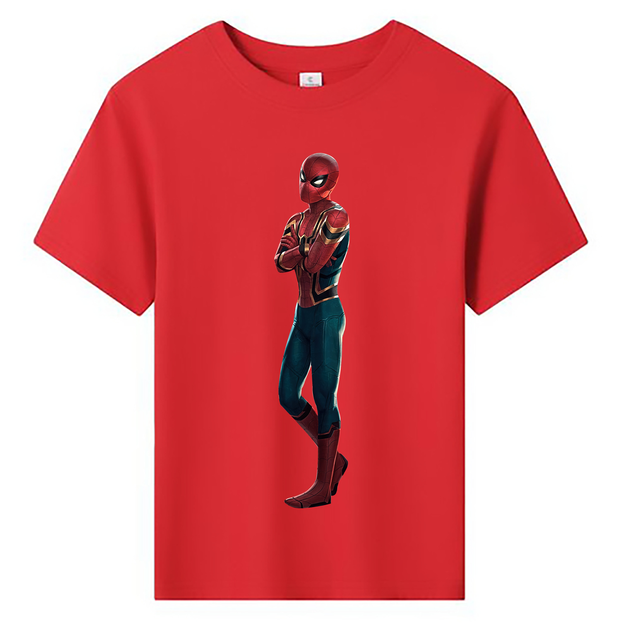 （画像用） Spider Man スパイダーマン 綿100％キッズTシャツ（フロントプリント）