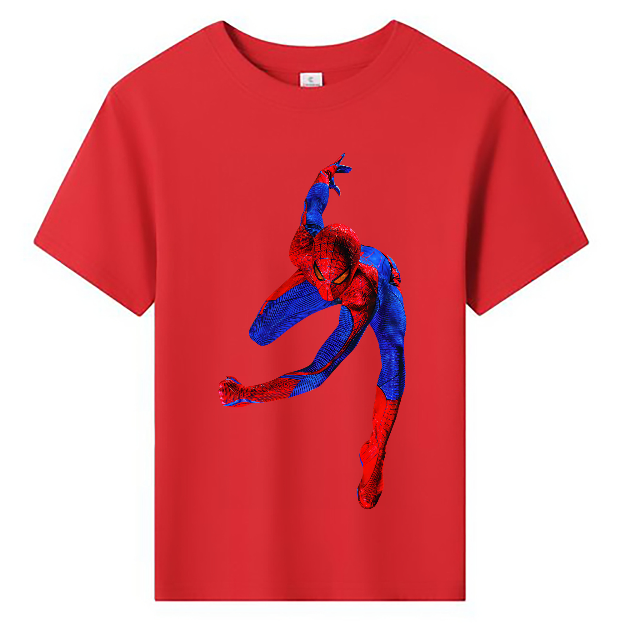 （画像用） Spider Man スパイダーマン 綿100％キッズTシャツ（フロントプリント）