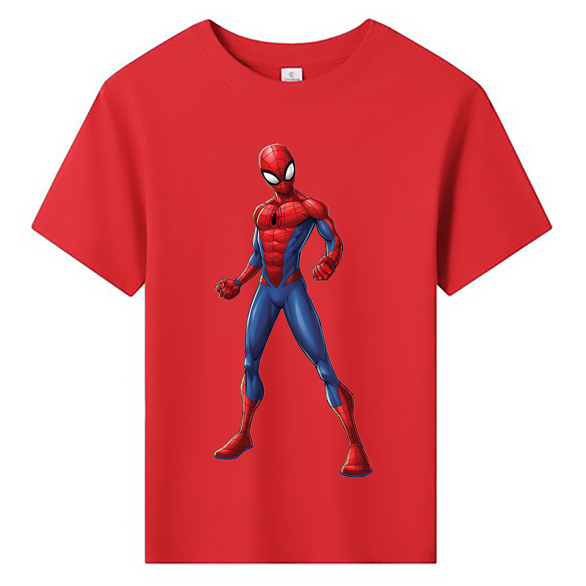 （画像用） Spider Man スパイダーマン 綿100％キッズTシャツ（フロントプリント）