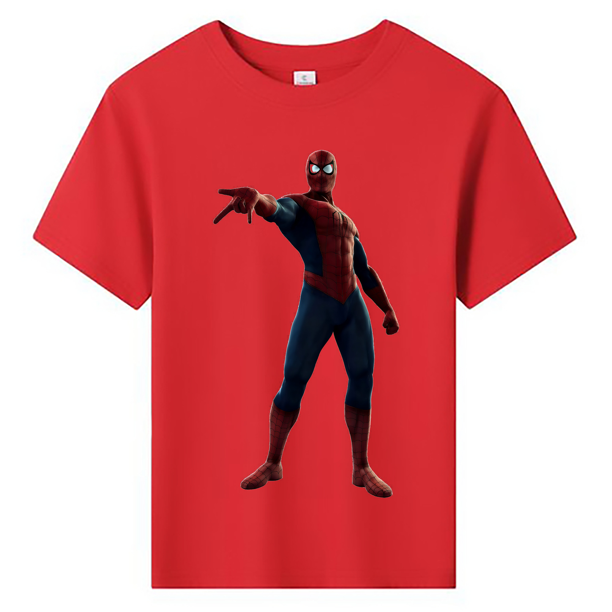 （画像用） Spider Man スパイダーマン 綿100％キッズTシャツ（フロントプリント）