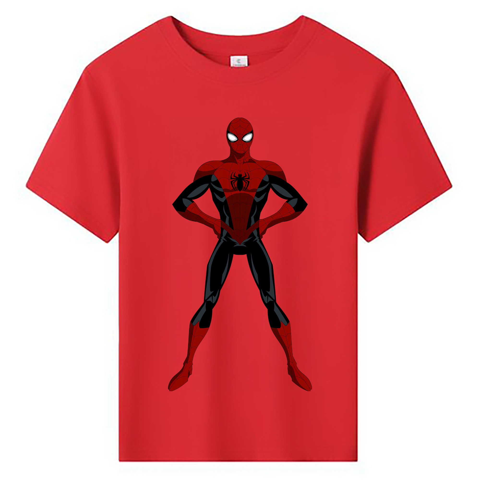 （画像用） Spider Man スパイダーマン 綿100％キッズTシャツ（フロントプリント）