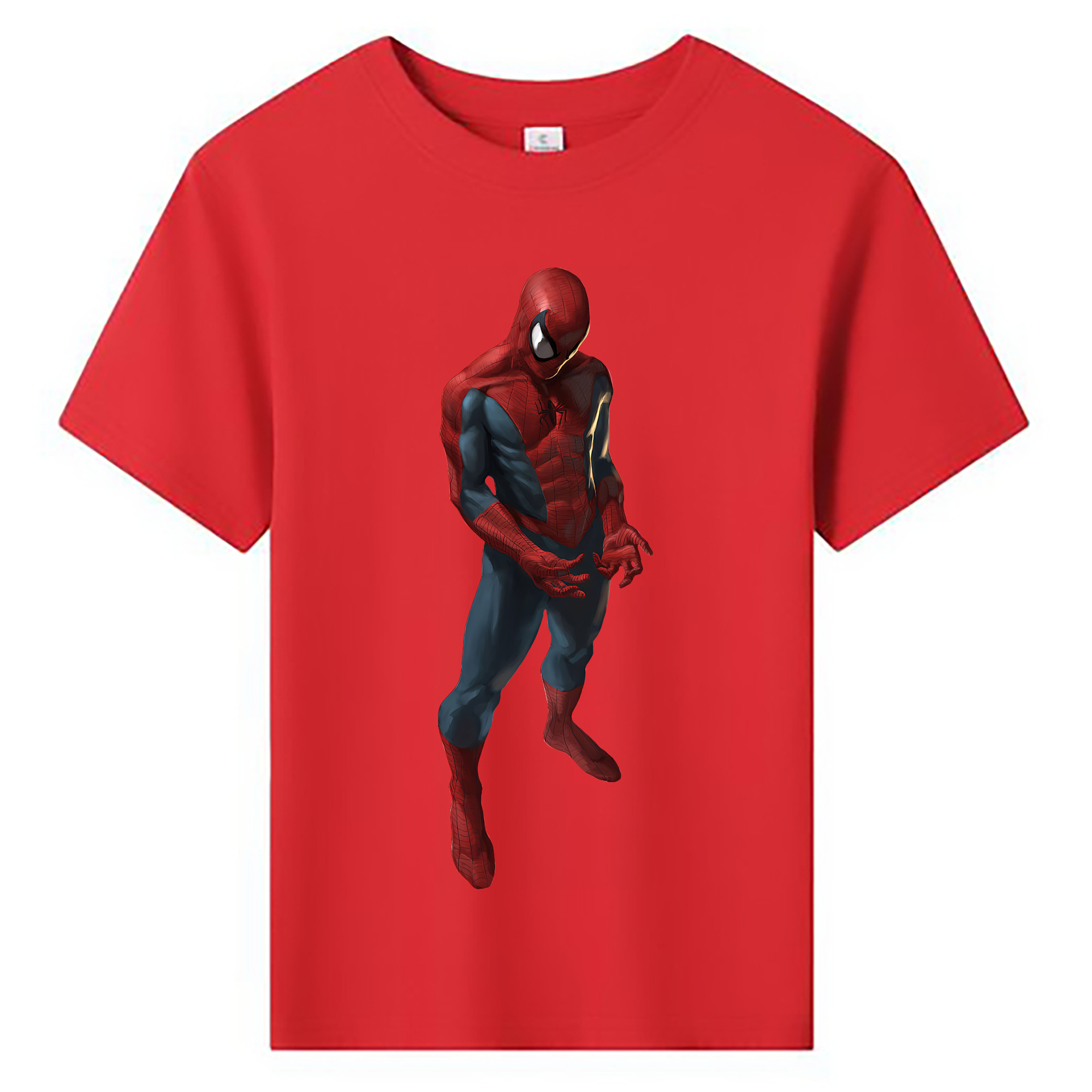 （画像用） Spider Man スパイダーマン 綿100％キッズTシャツ（フロントプリント）