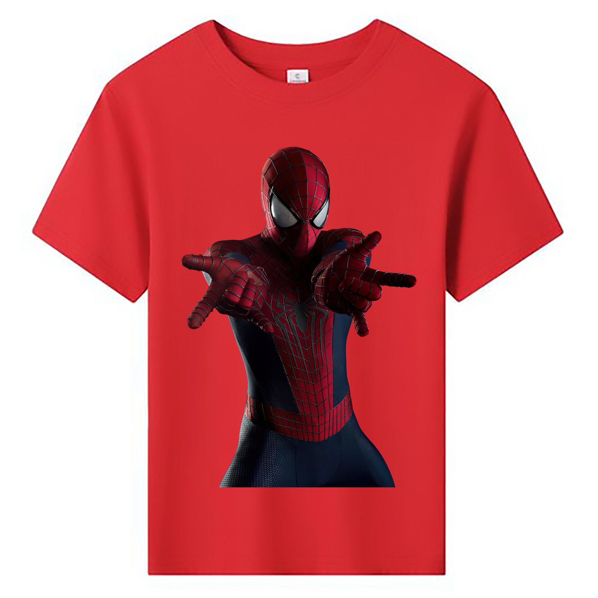 （画像用） Spider Man スパイダーマン 綿100％キッズTシャツ（フロントプリント）
