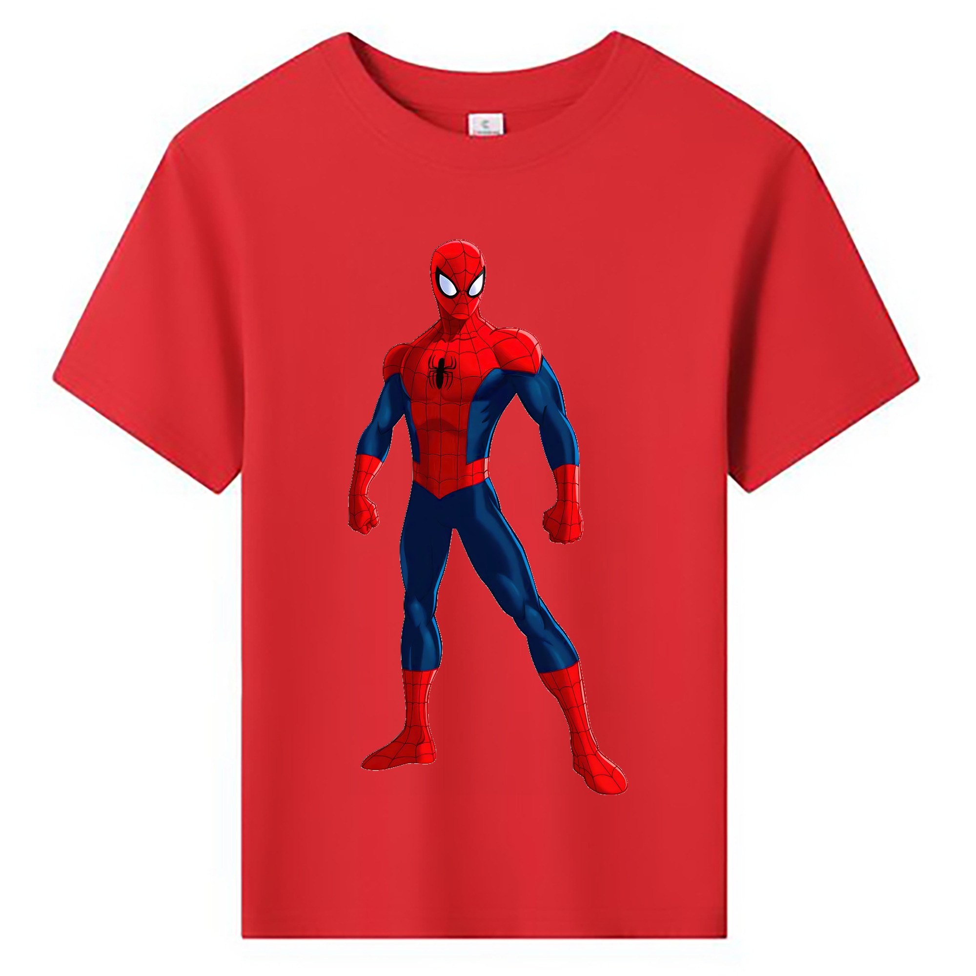 （画像用） Spider Man スパイダーマン 綿100％キッズTシャツ（フロントプリント）
