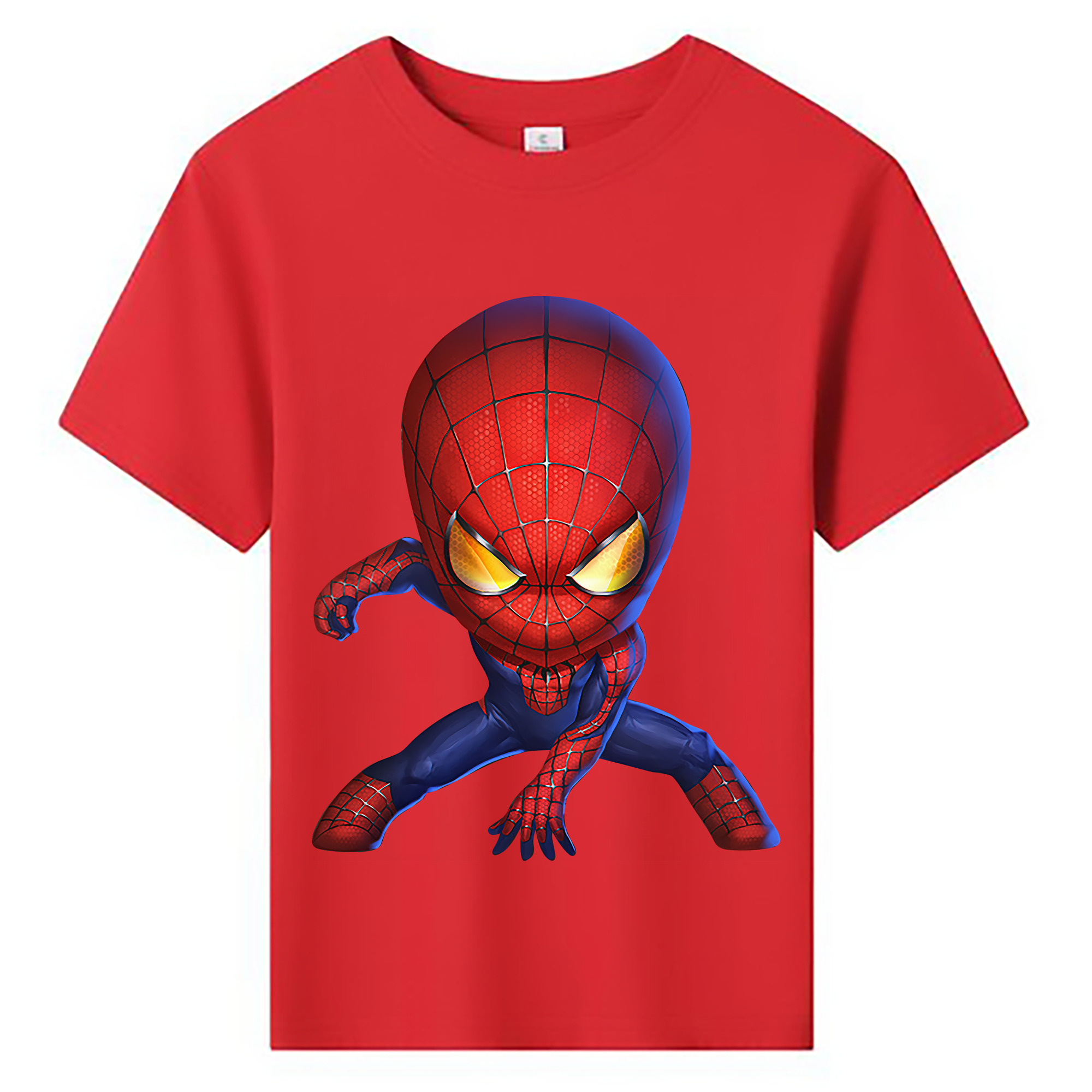 （画像用） Spider Man スパイダーマン 綿100％キッズTシャツ（フロントプリント）
