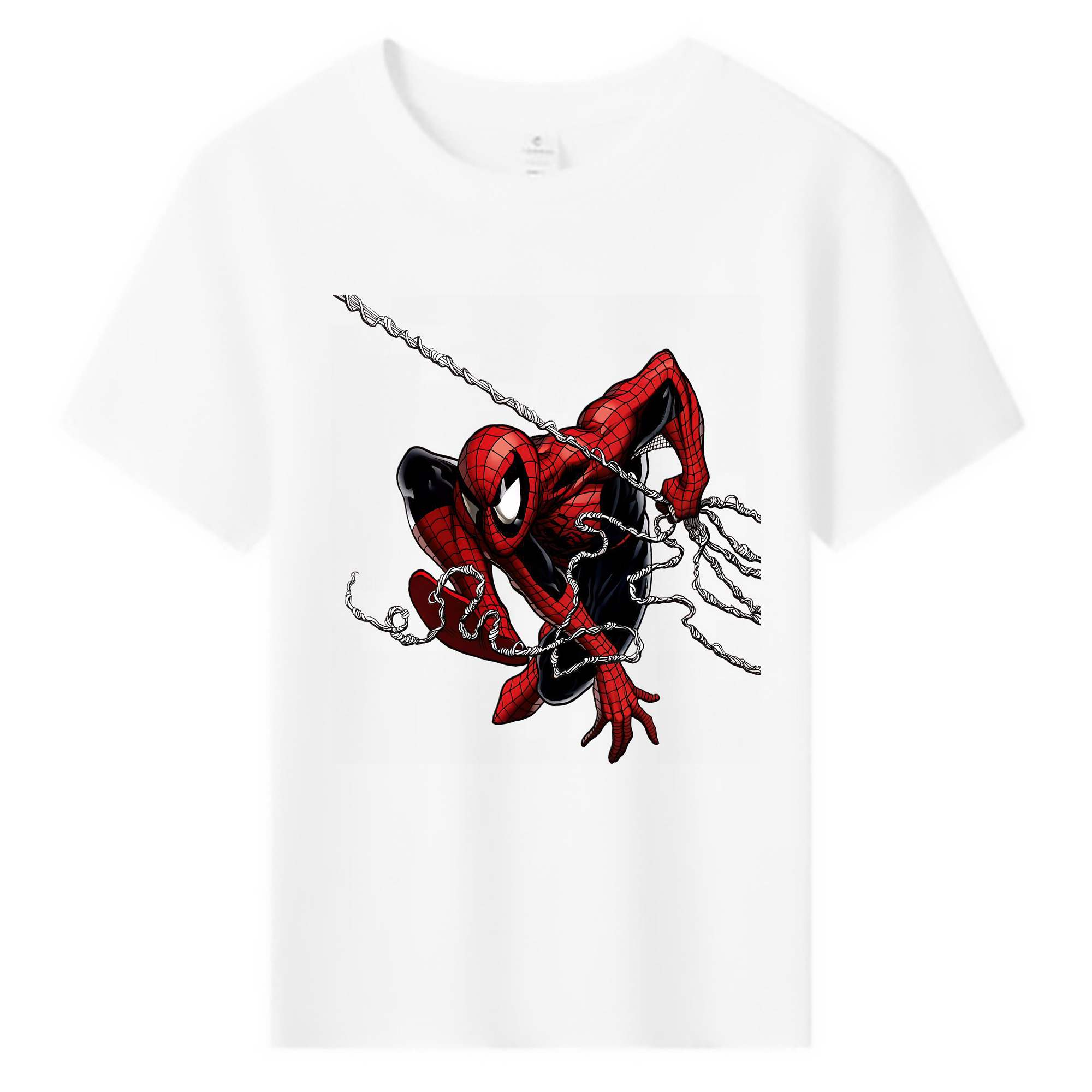 （画像用） Spider Man スパイダーマン 綿100％キッズTシャツ（フロントプリント）