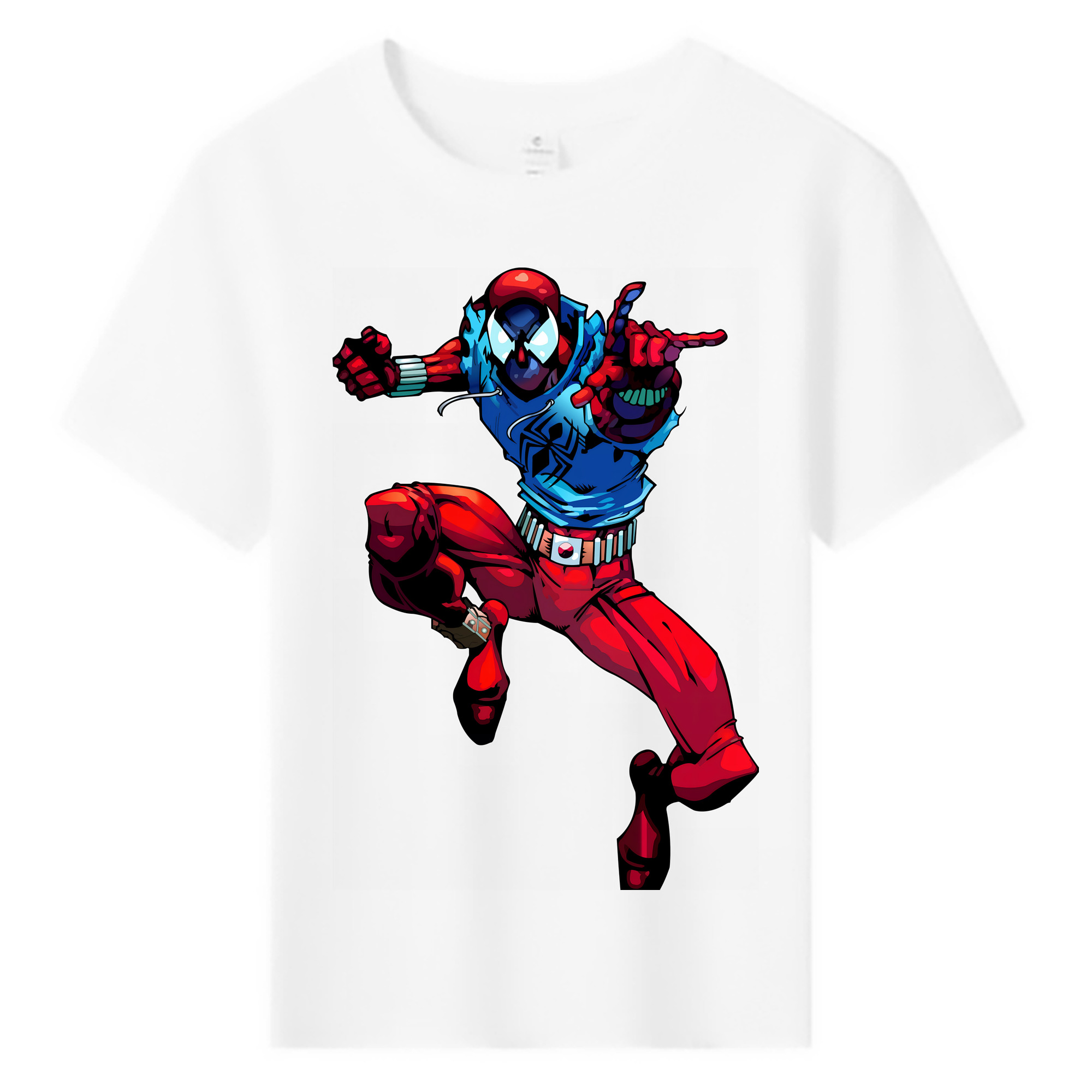 （画像用） Spider Man スパイダーマン 綿100％キッズTシャツ（フロントプリント）