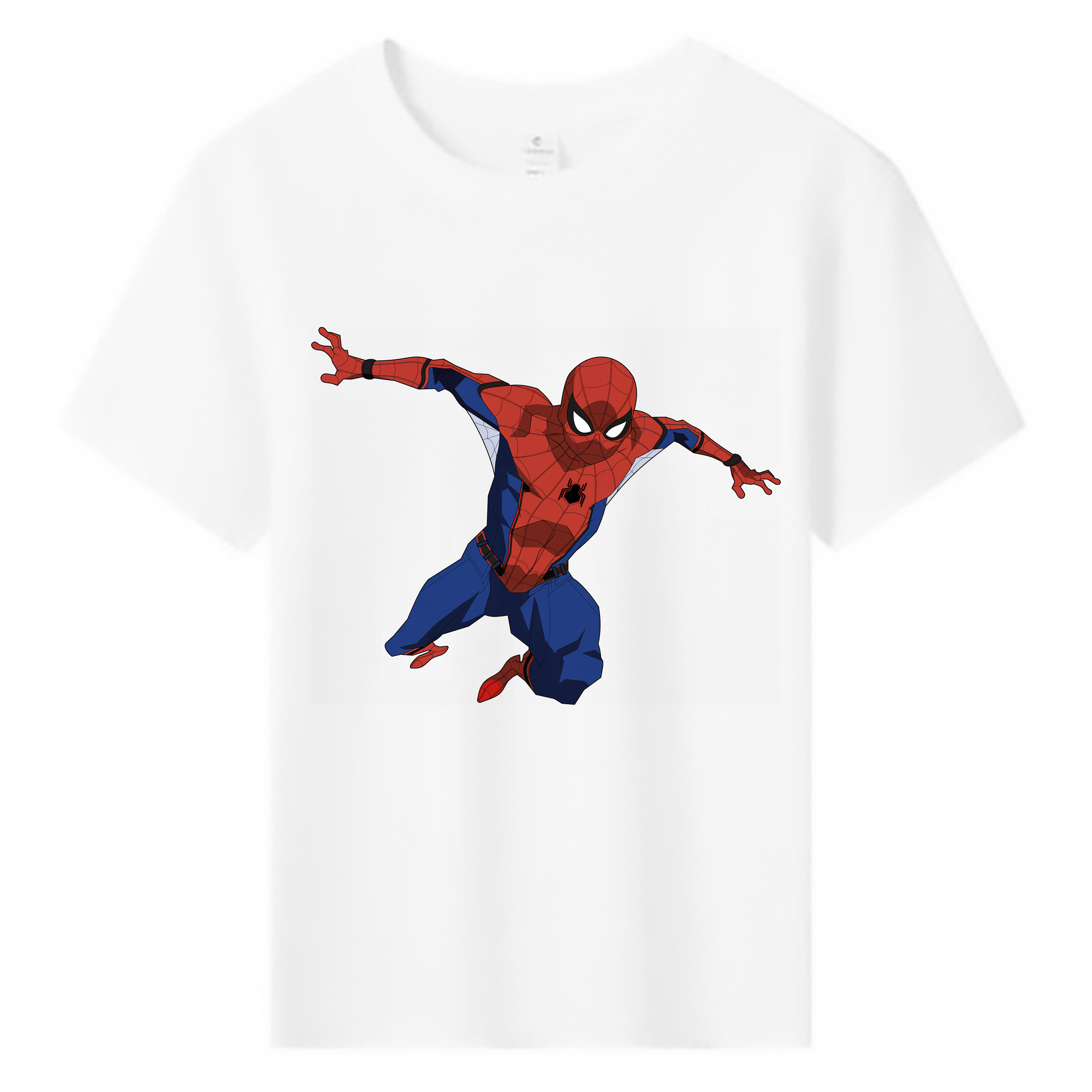 （画像用） Spider Man スパイダーマン 綿100％キッズTシャツ（フロントプリント）