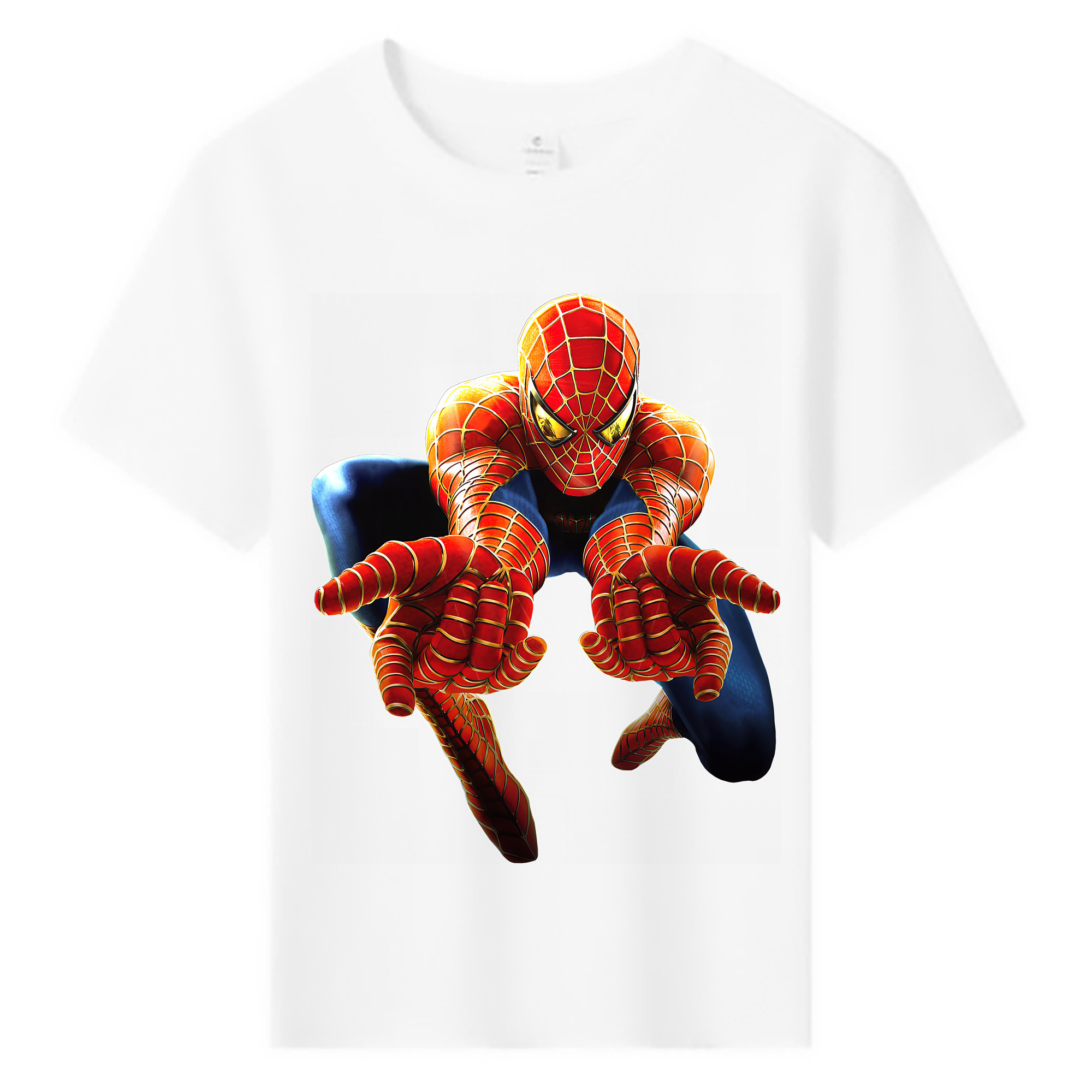（画像用） Spider Man スパイダーマン 綿100％キッズTシャツ（フロントプリント）