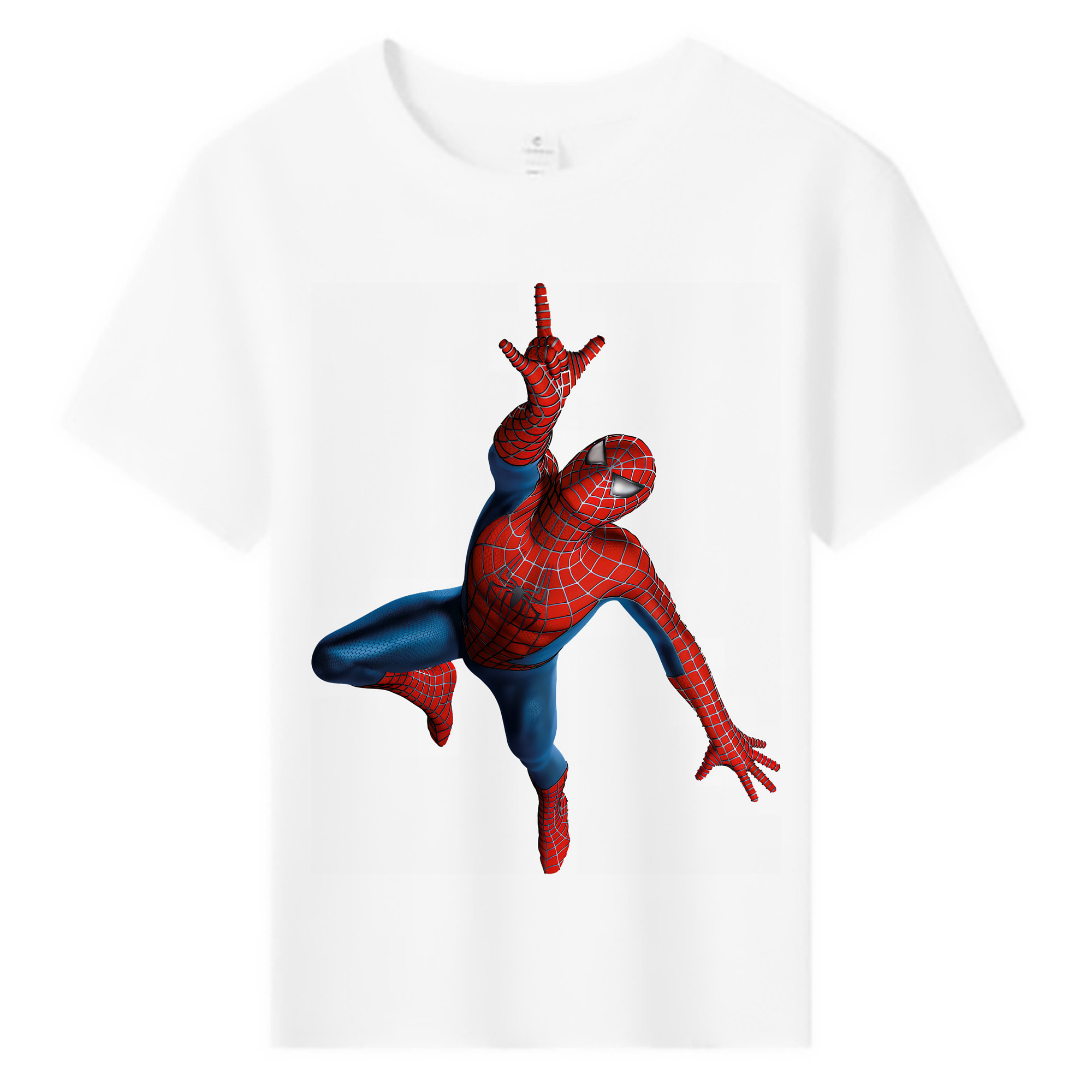 （画像用） Spider Man スパイダーマン 綿100％キッズTシャツ（フロントプリント）