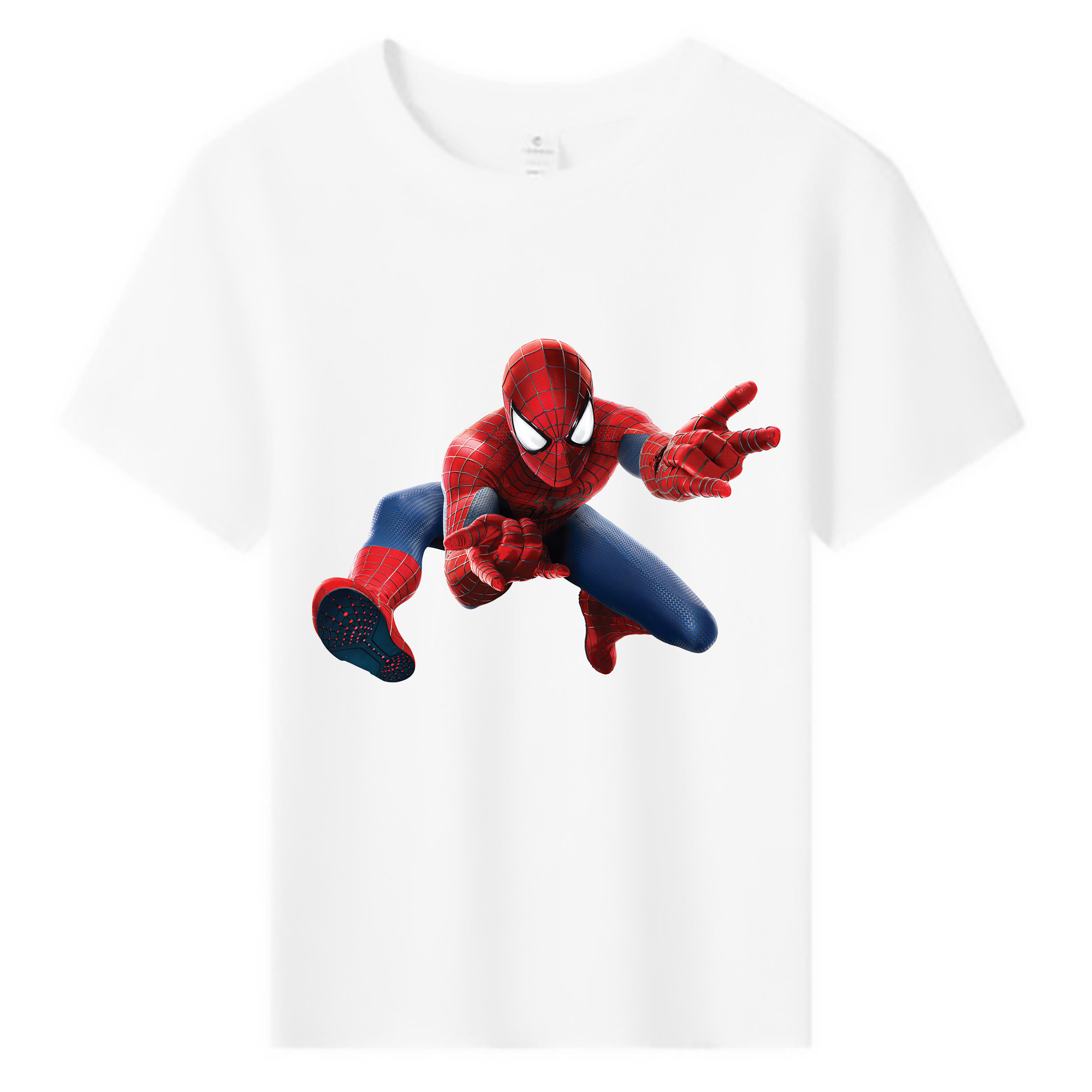 （画像用） Spider Man スパイダーマン 綿100％キッズTシャツ（フロントプリント）