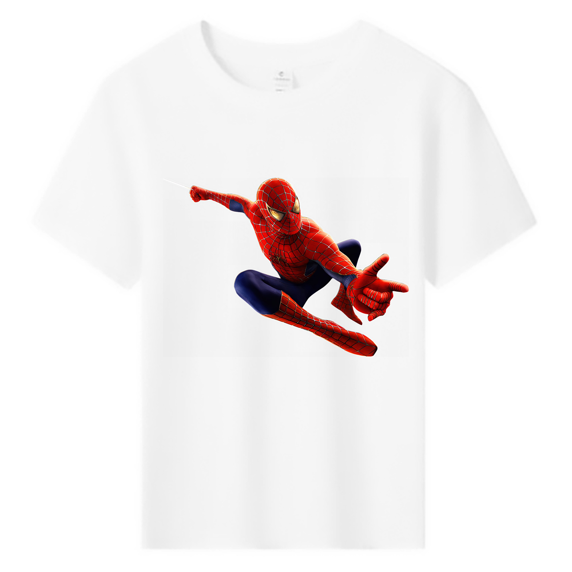 （画像用） Spider Man スパイダーマン 綿100％キッズTシャツ（フロントプリント）