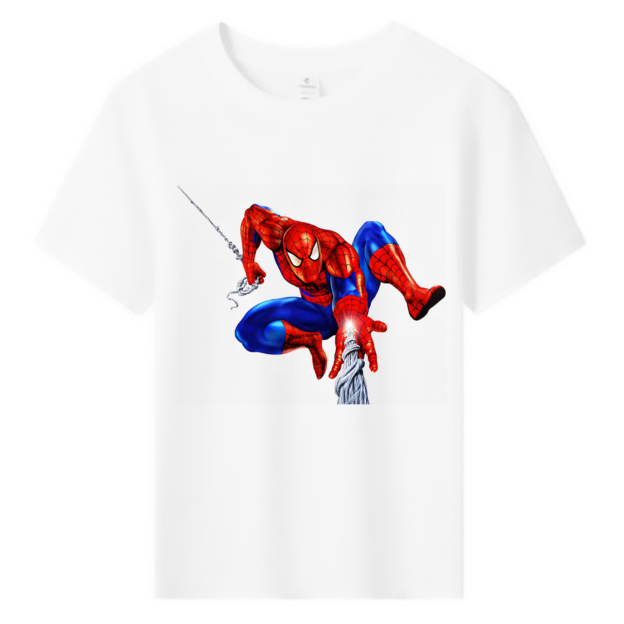 （画像用） Spider Man スパイダーマン 綿100％キッズTシャツ（フロントプリント）