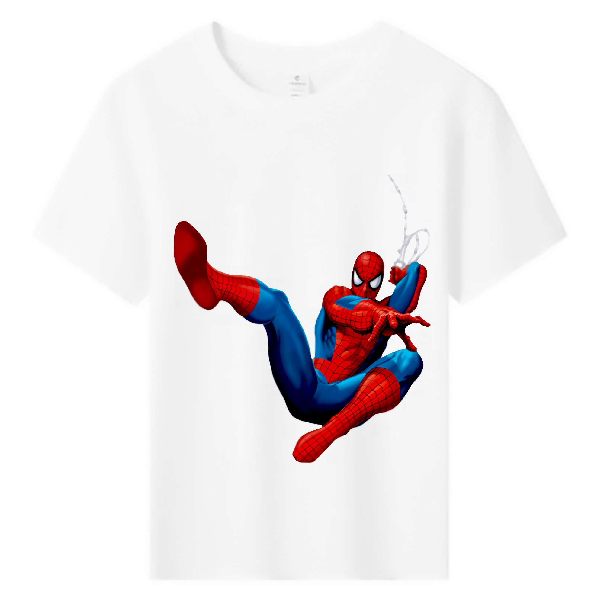 （画像用） Spider Man スパイダーマン 綿100％キッズTシャツ（フロントプリント）