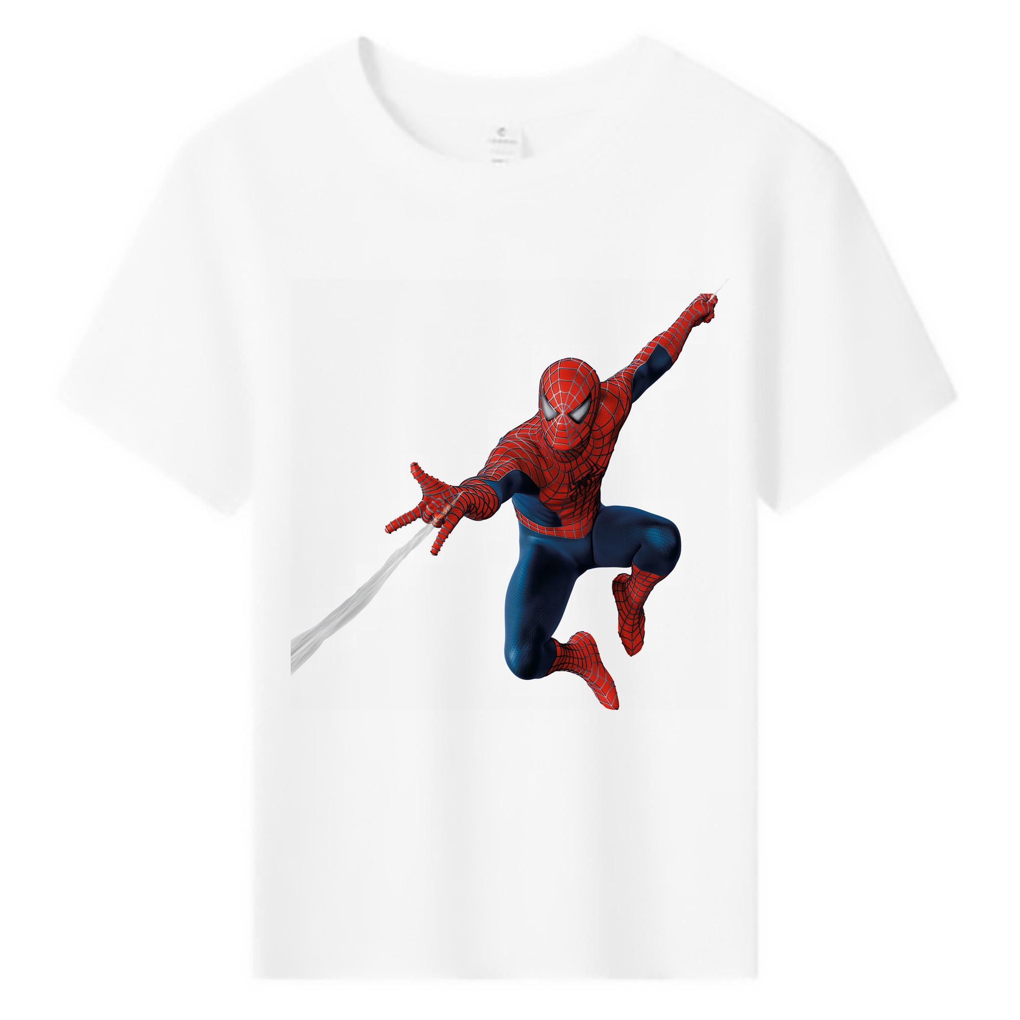 （画像用） Spider Man スパイダーマン 綿100％キッズTシャツ（フロントプリント）