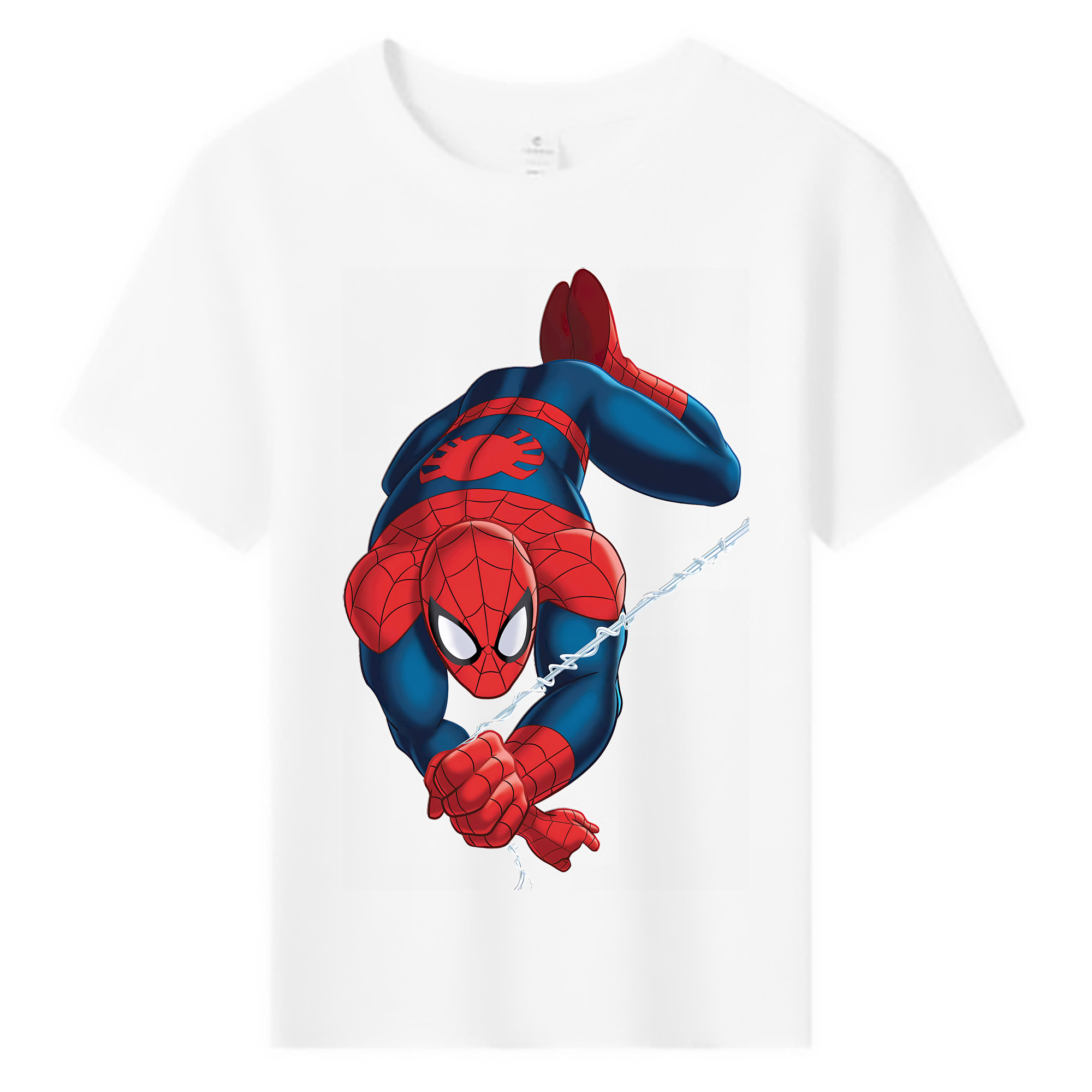 （画像用） Spider Man スパイダーマン 綿100％キッズTシャツ（フロントプリント）