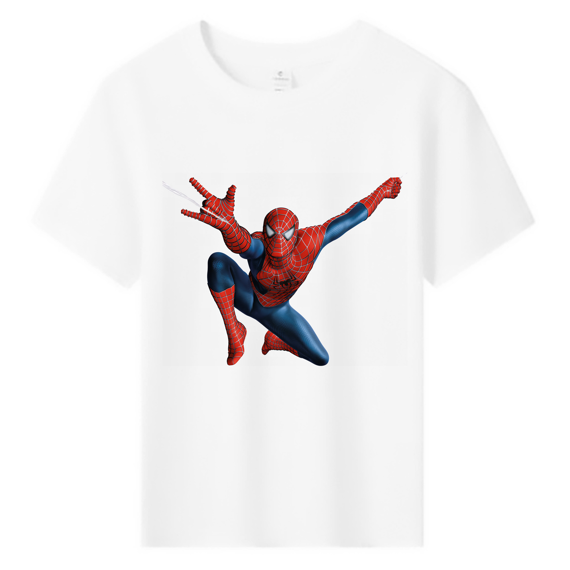 （画像用） Spider Man スパイダーマン 綿100％キッズTシャツ（フロントプリント）