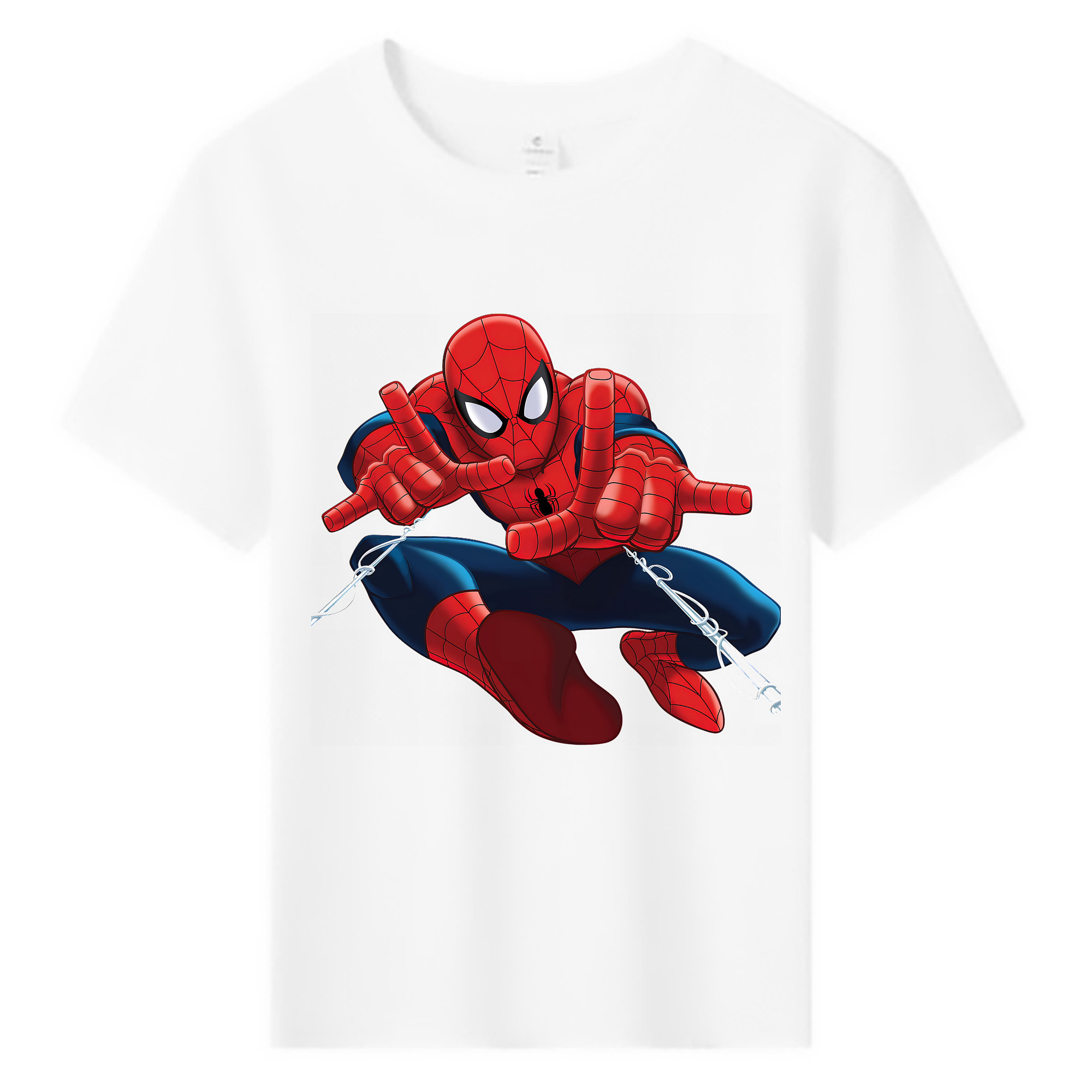 （画像用） Spider Man スパイダーマン 綿100％キッズTシャツ（フロントプリント）