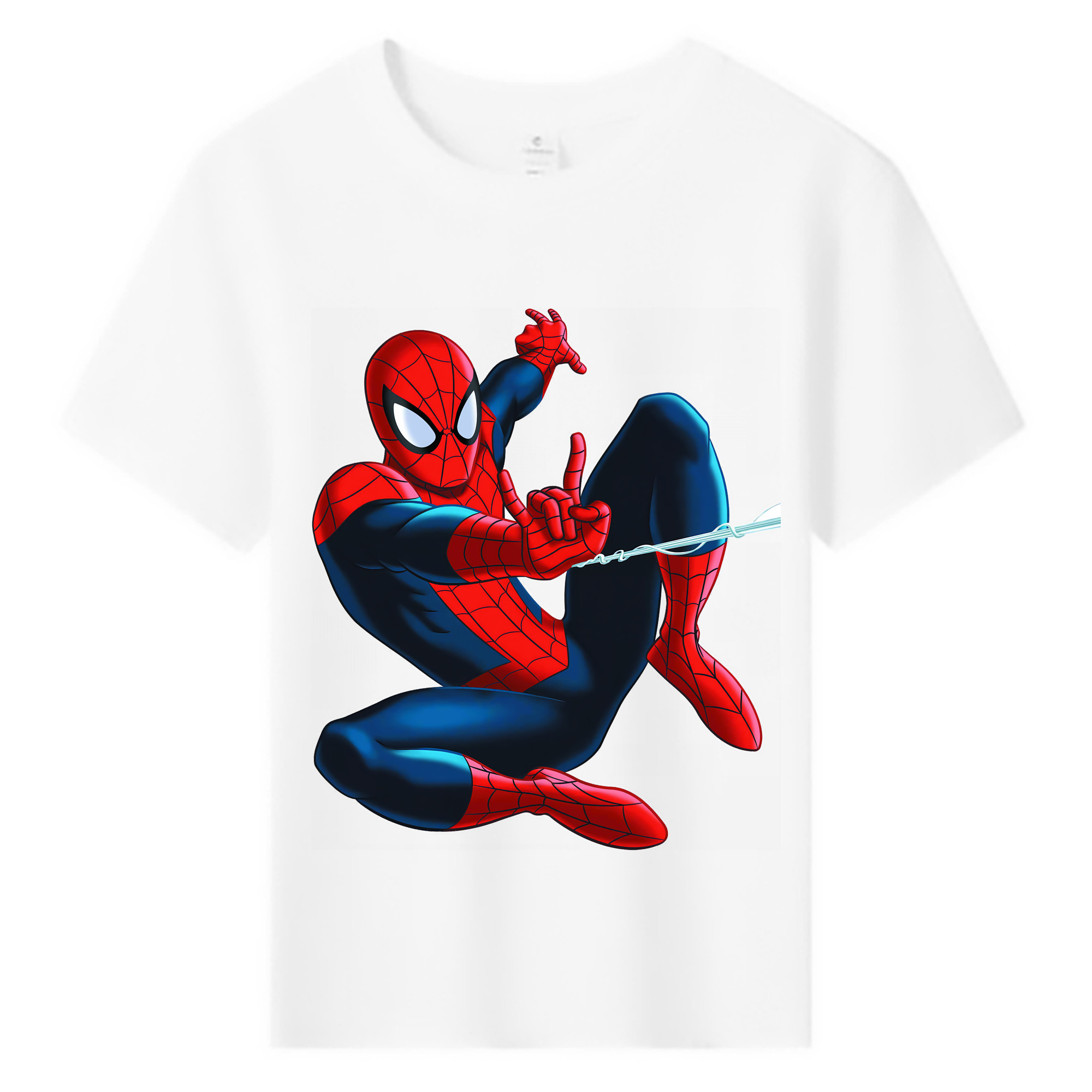 （画像用） Spider Man スパイダーマン 綿100％キッズTシャツ（フロントプリント）