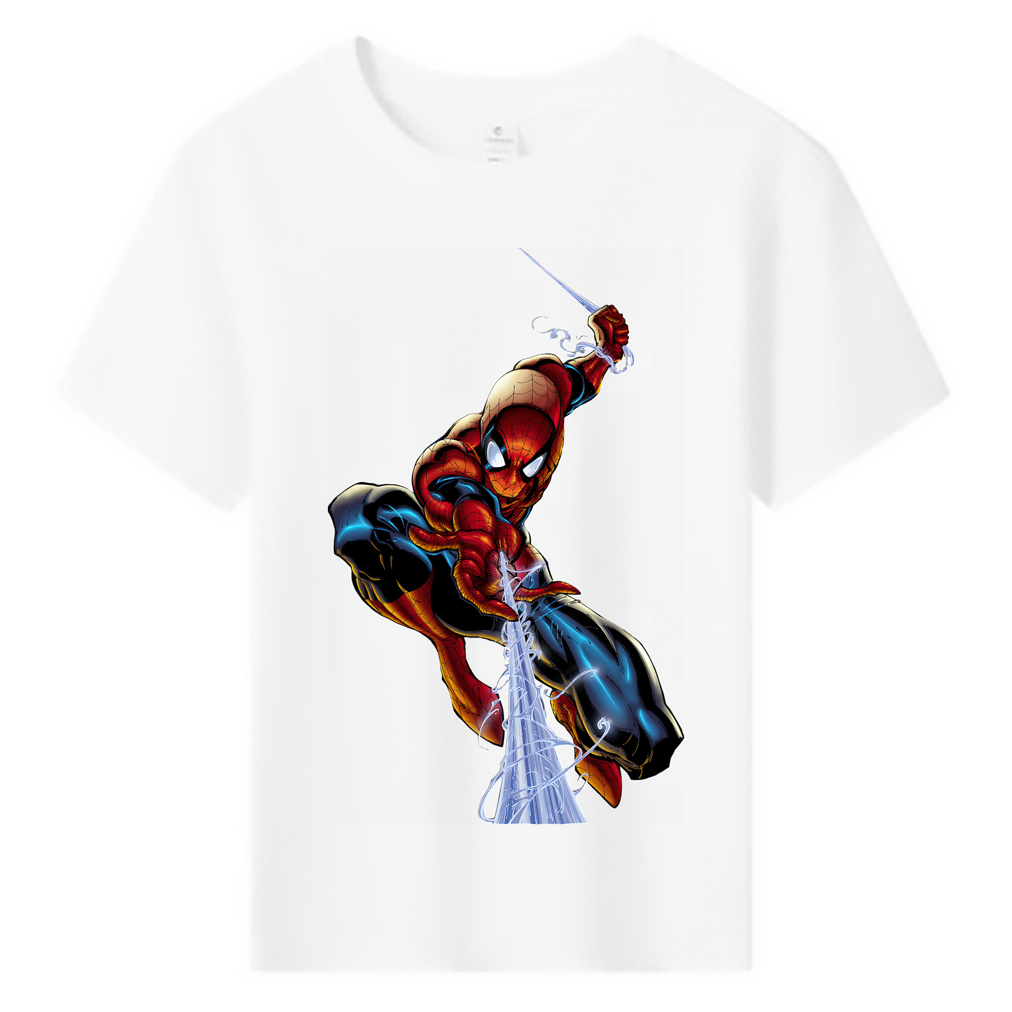 （画像用） Spider Man スパイダーマン 綿100％キッズTシャツ（フロントプリント）