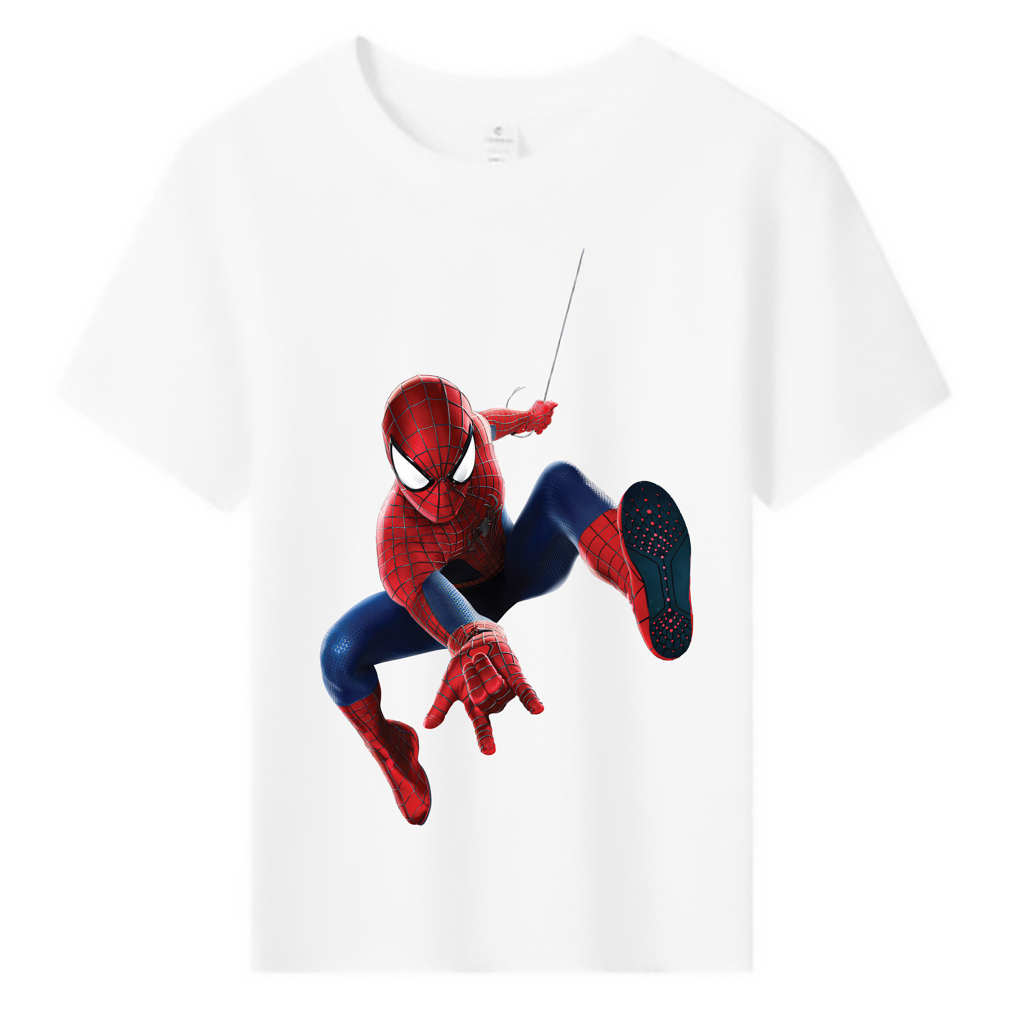 （画像用） Spider Man スパイダーマン 綿100％キッズTシャツ（フロントプリント）