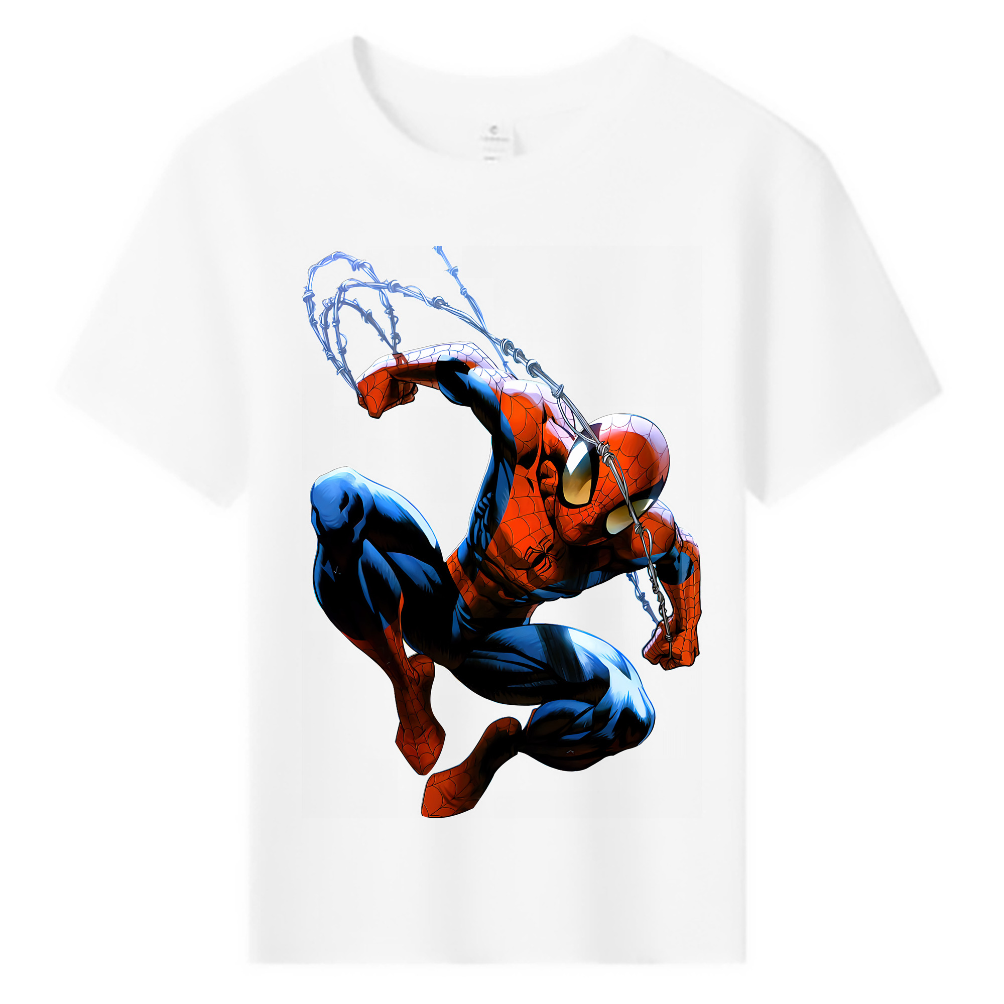 （画像用） Spider Man スパイダーマン 綿100％キッズTシャツ（フロントプリント）