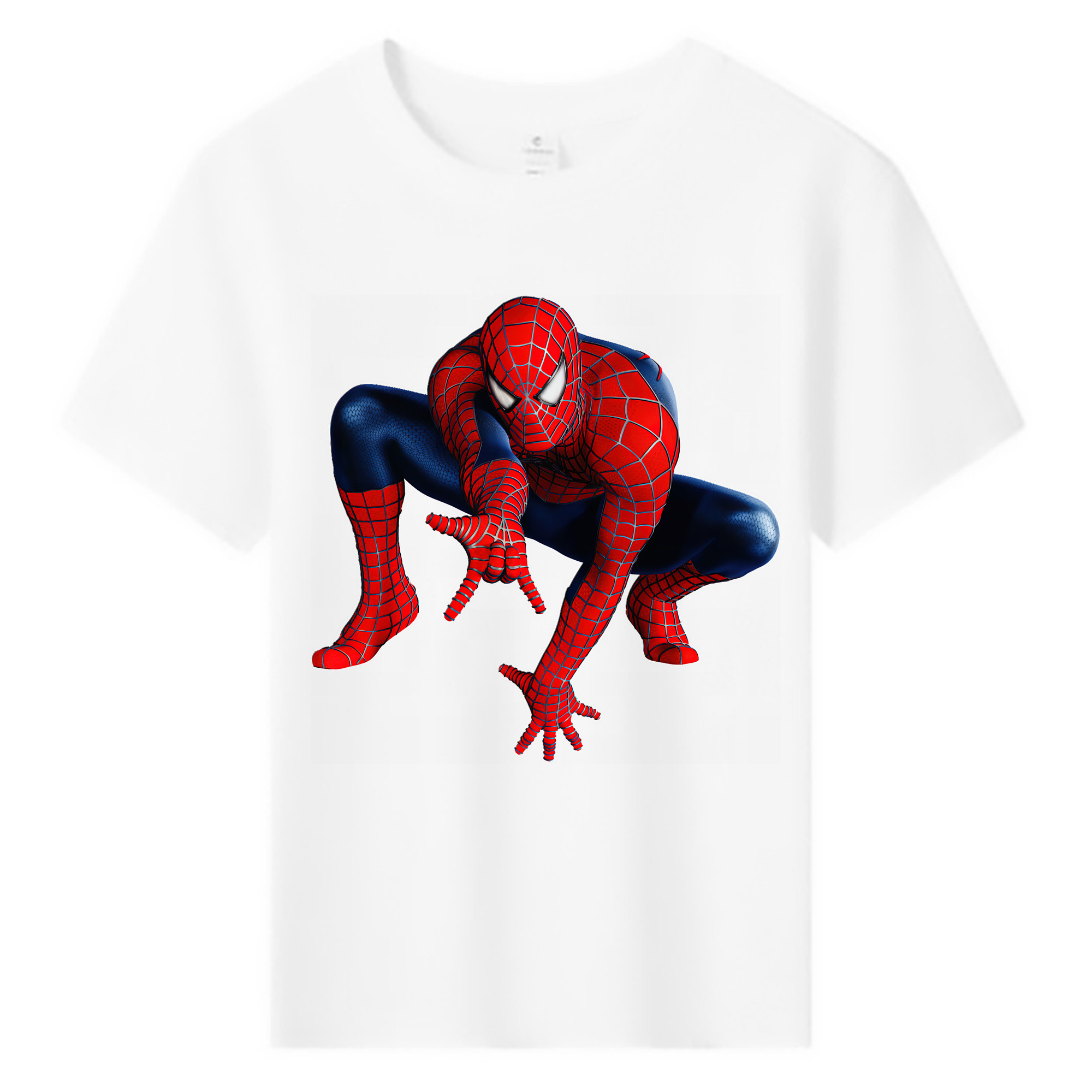 （画像用） Spider Man スパイダーマン 綿100％キッズTシャツ（フロントプリント）