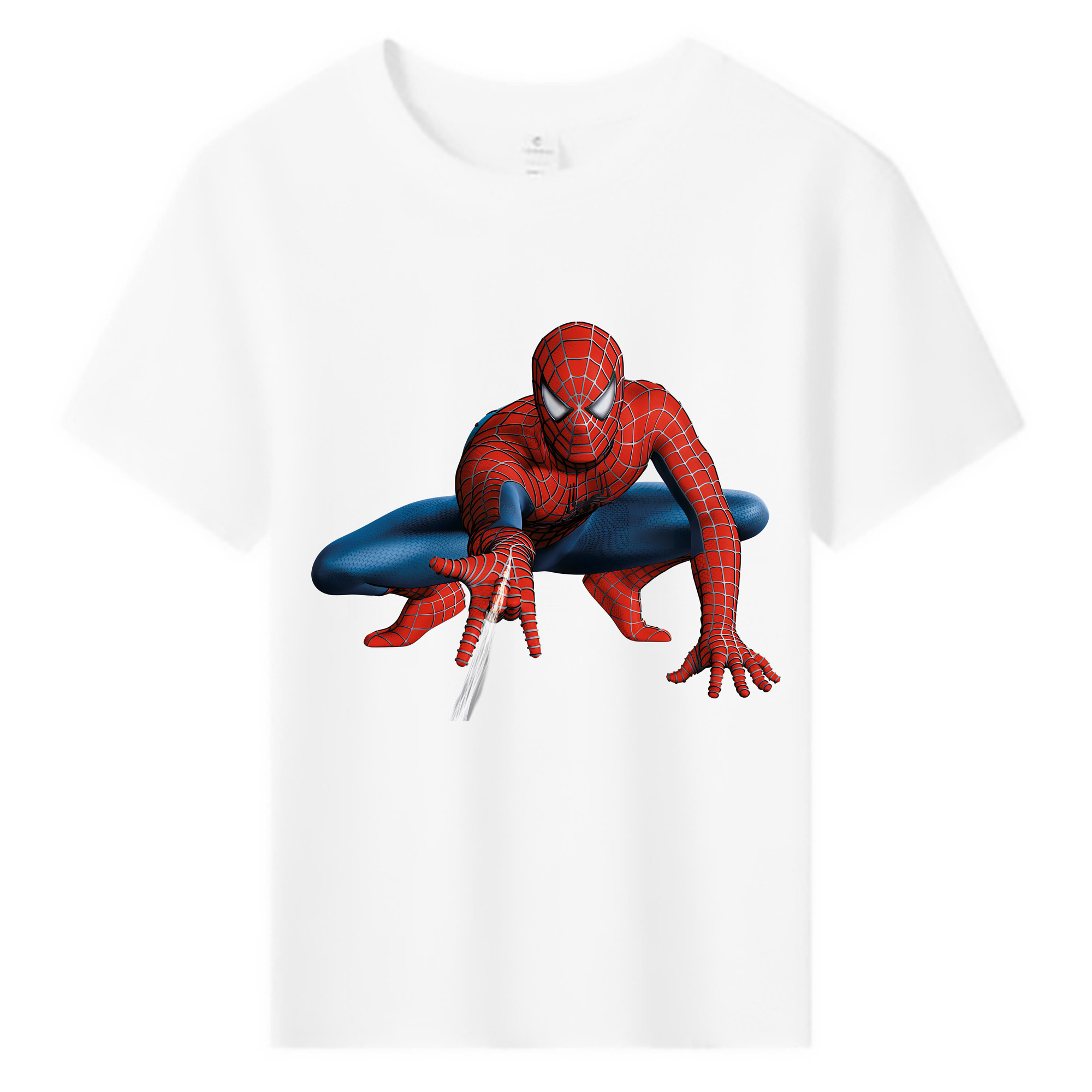 （画像用） Spider Man スパイダーマン 綿100％キッズTシャツ（フロントプリント）