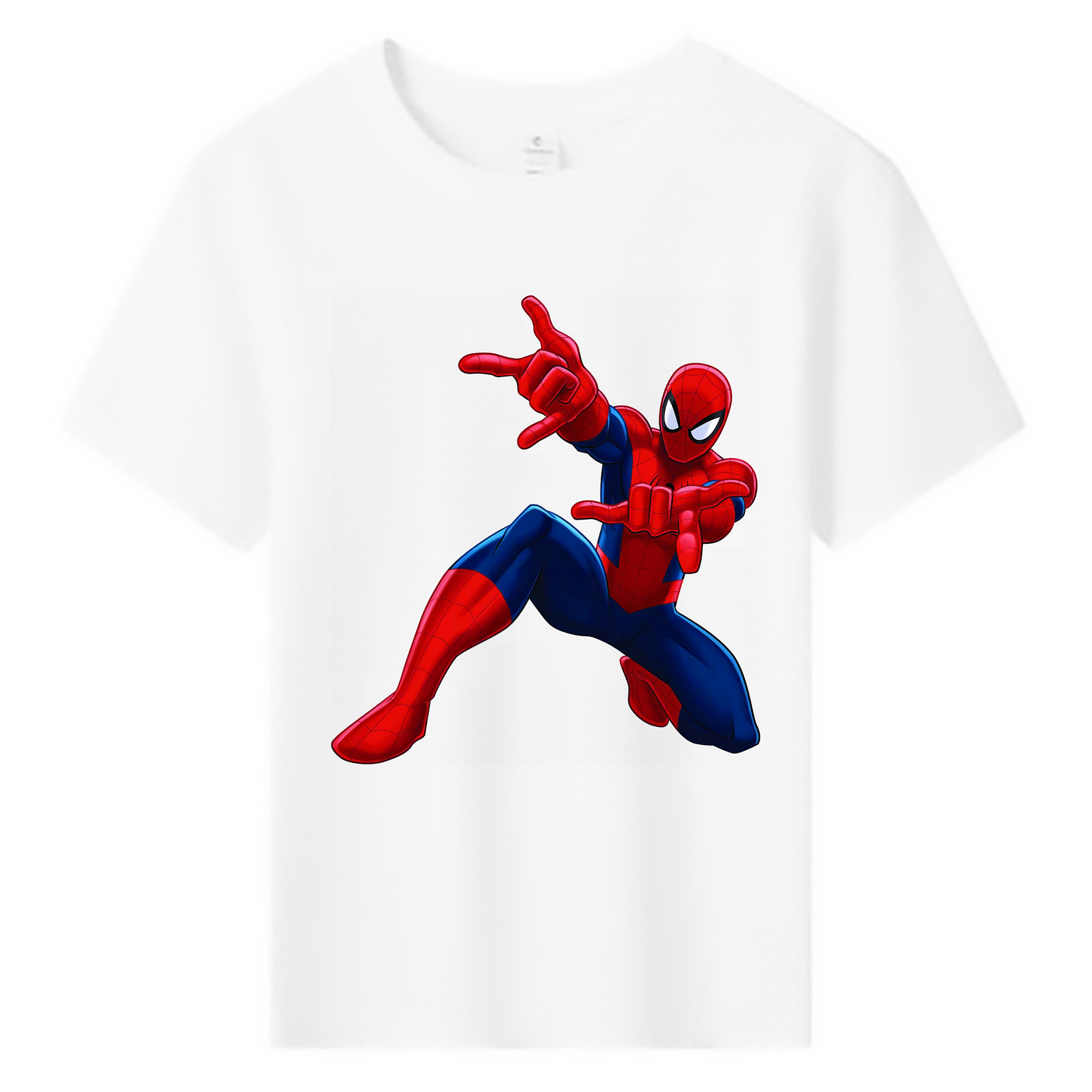 （画像用） Spider Man スパイダーマン 綿100％キッズTシャツ（フロントプリント）